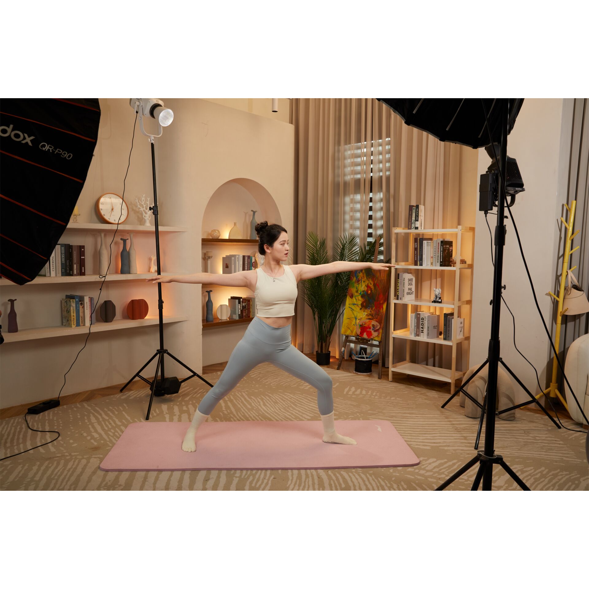 Person, Krieger-Yoga-Pose, Erwachsener, Weiblich, Frau