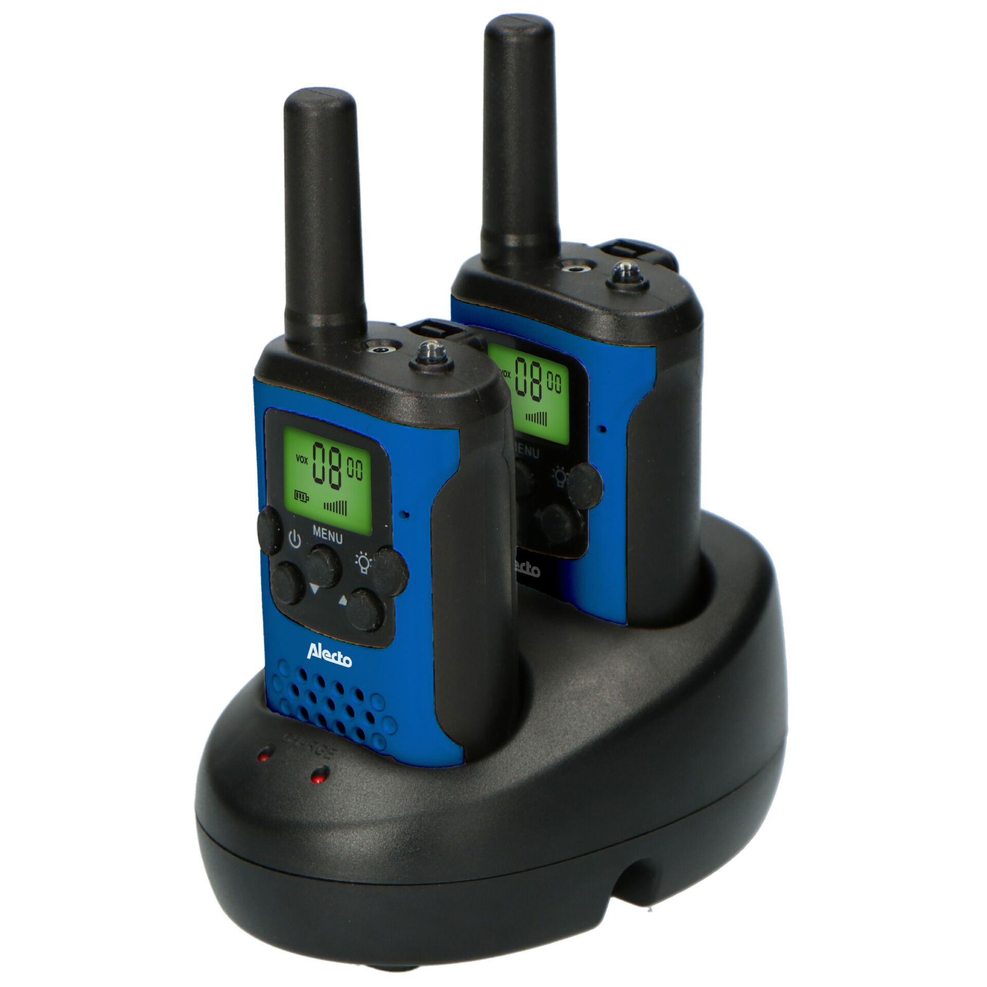 Alecto Walkie Talkie 2er Set  7 km Reichweite, Blau/Schwarz