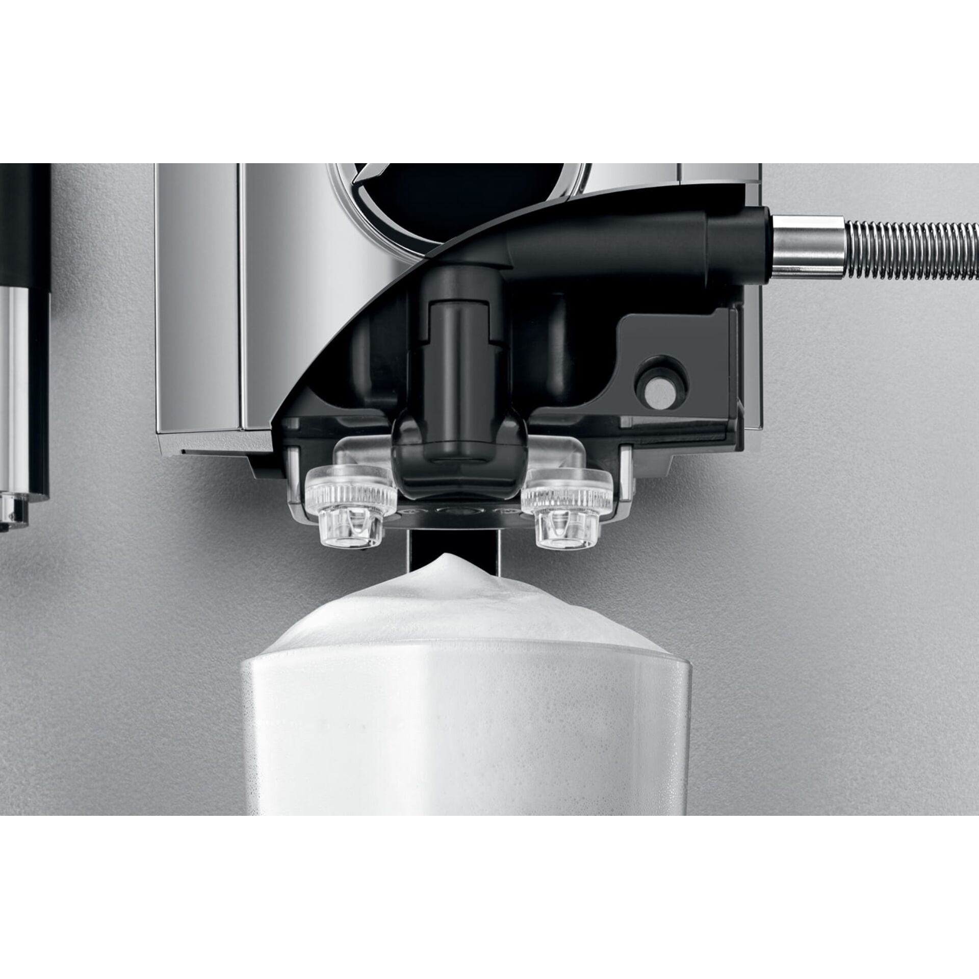 Kaffeemaschine, Milchaufschäumer, Portionsbehälter, Düse, Spender