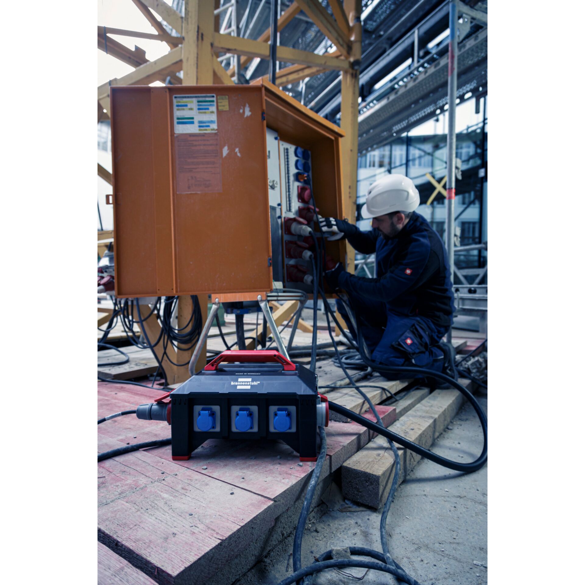 Person, Arbeiter, Helm, Handschuh, Mann