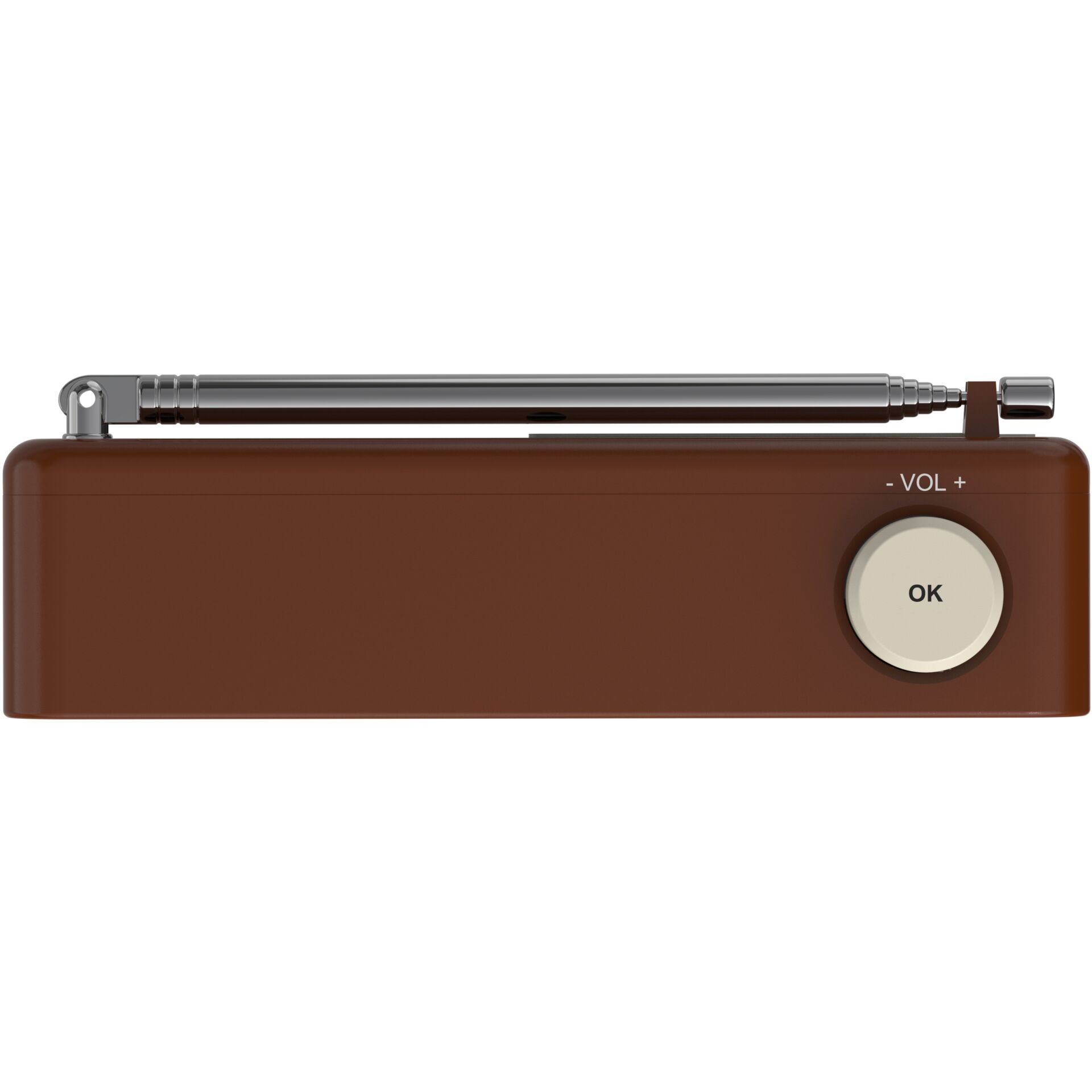Radio, braun, portabel, Bedienelement, Antenne