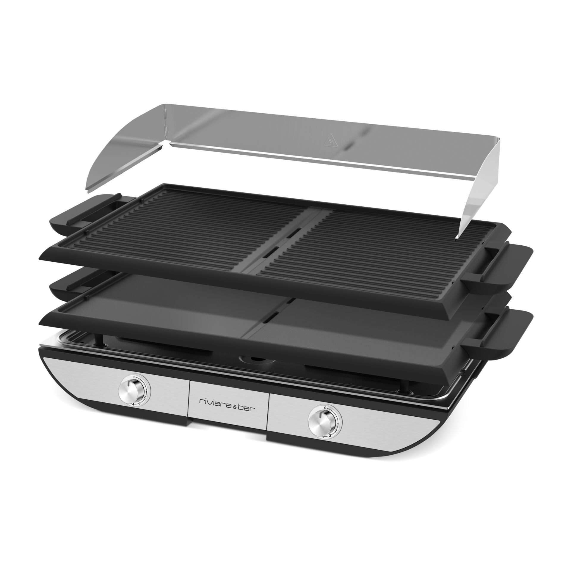 Grill, Elektrischer Grill, Grillplatte, Riviera & Bar, Kochfläche