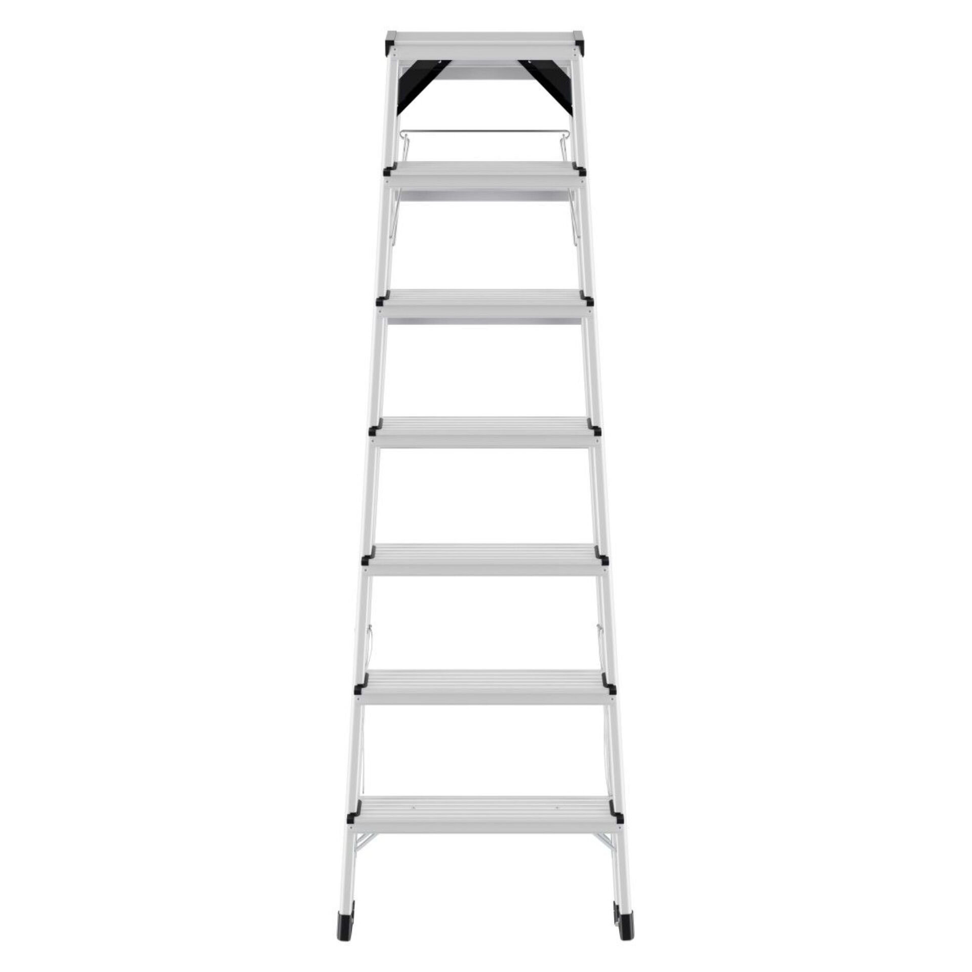 Treppe, Aluminium, Sprossenleiter, Sicherheitshalter, faltbar