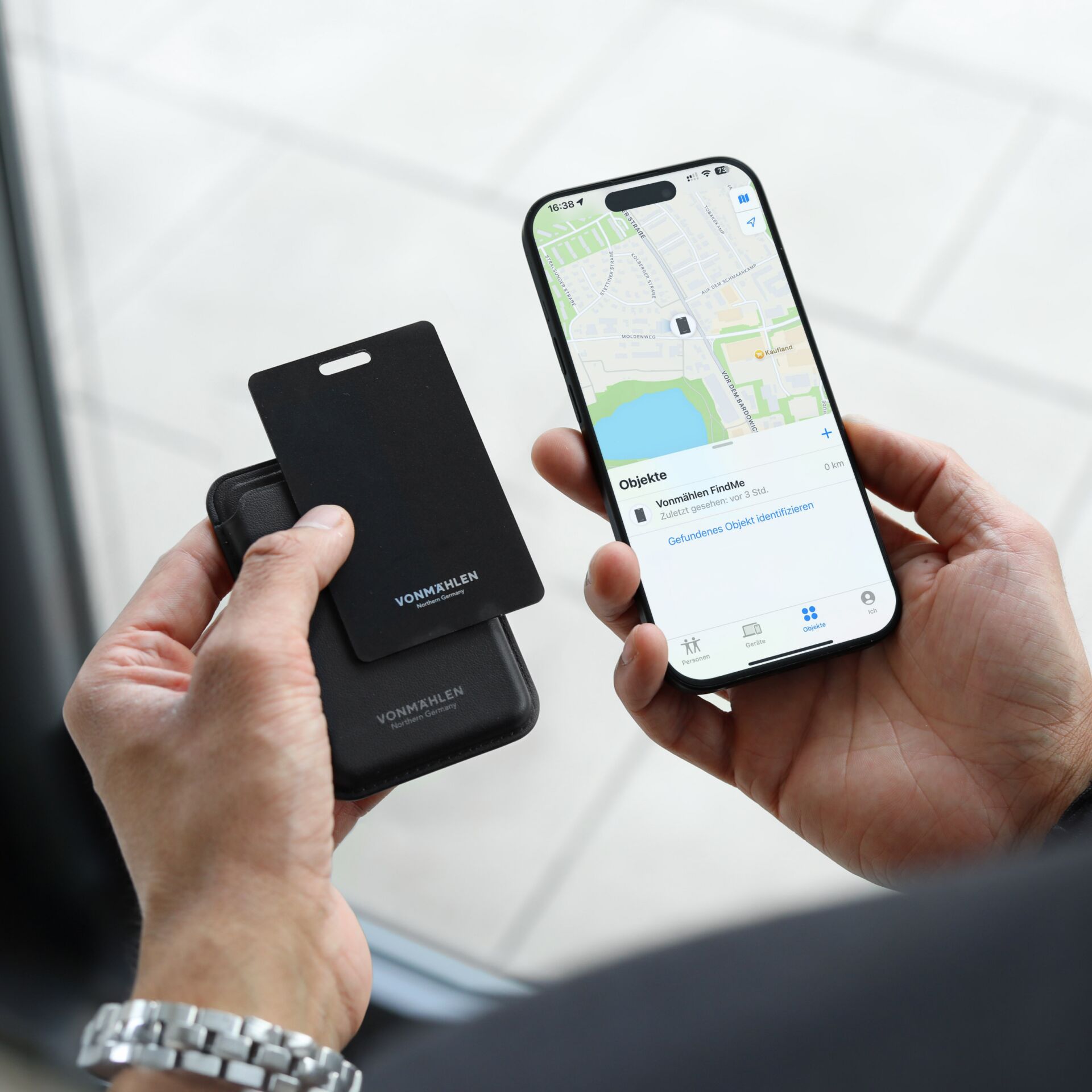 Handheld device, Smartphone, GPS map, Brieftaschenhülle, Telefonhalter