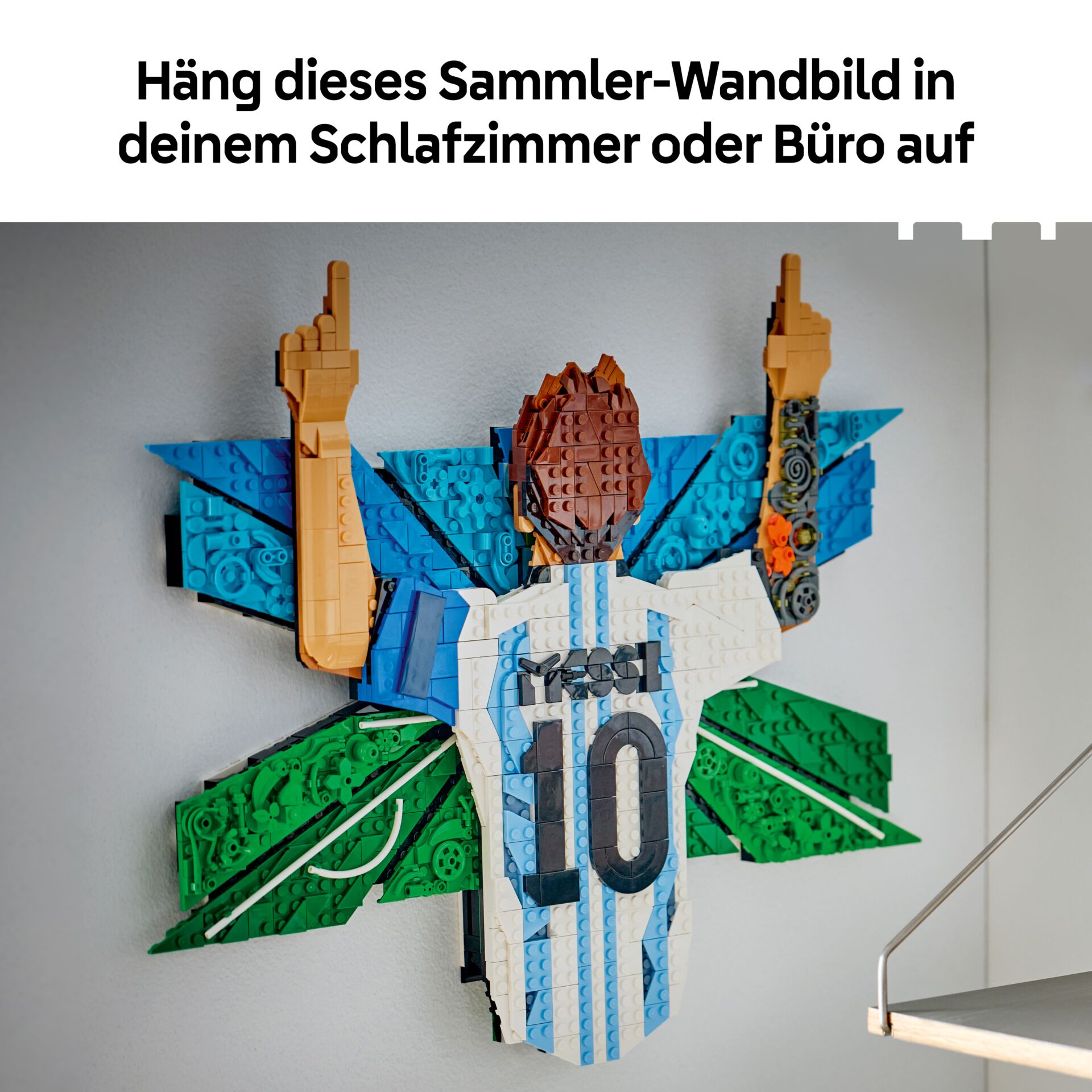 lego, konstruktion, wanddekoration, flugzeug, sportflugzeug