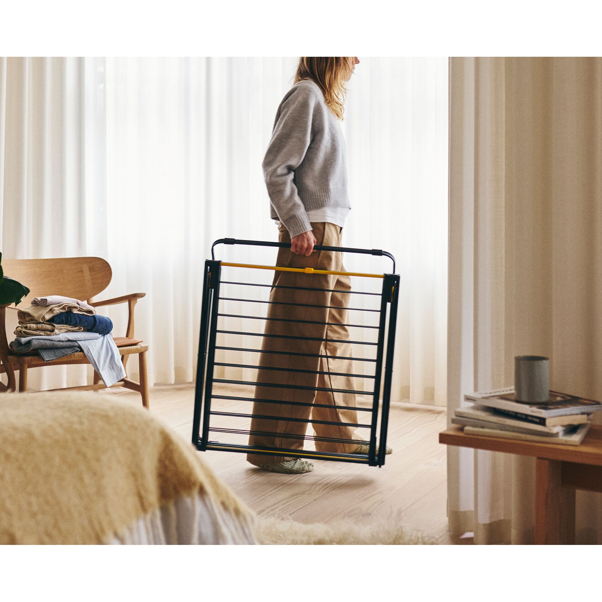 Bettwäsche, Kleiderbügel, Klappbettgestell, Metallrahmen, Faltbares Bettgestell