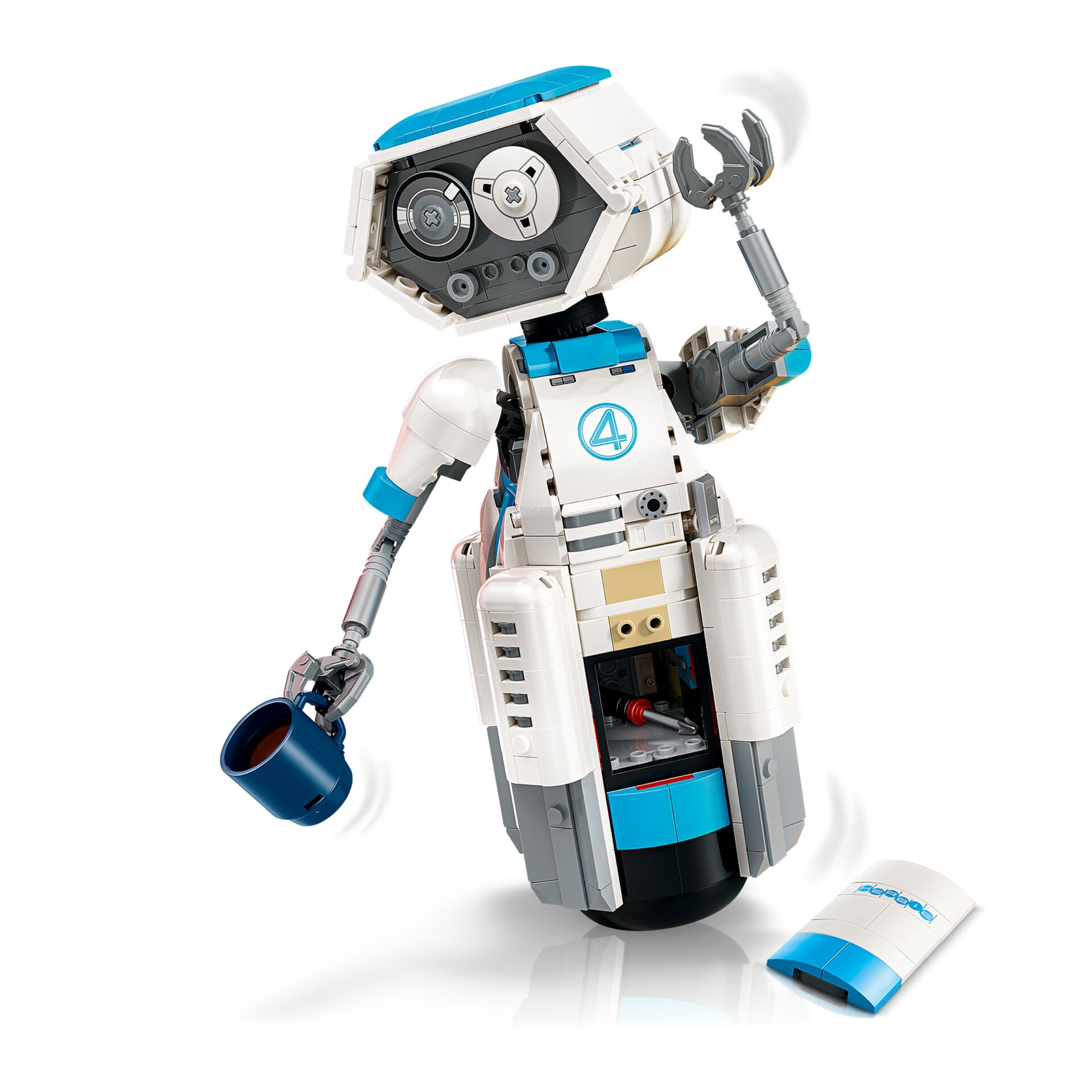 Lego Roboter, Lego Roboter, Weltraum Spielzeug, Weiß Blau, Klaue Arm