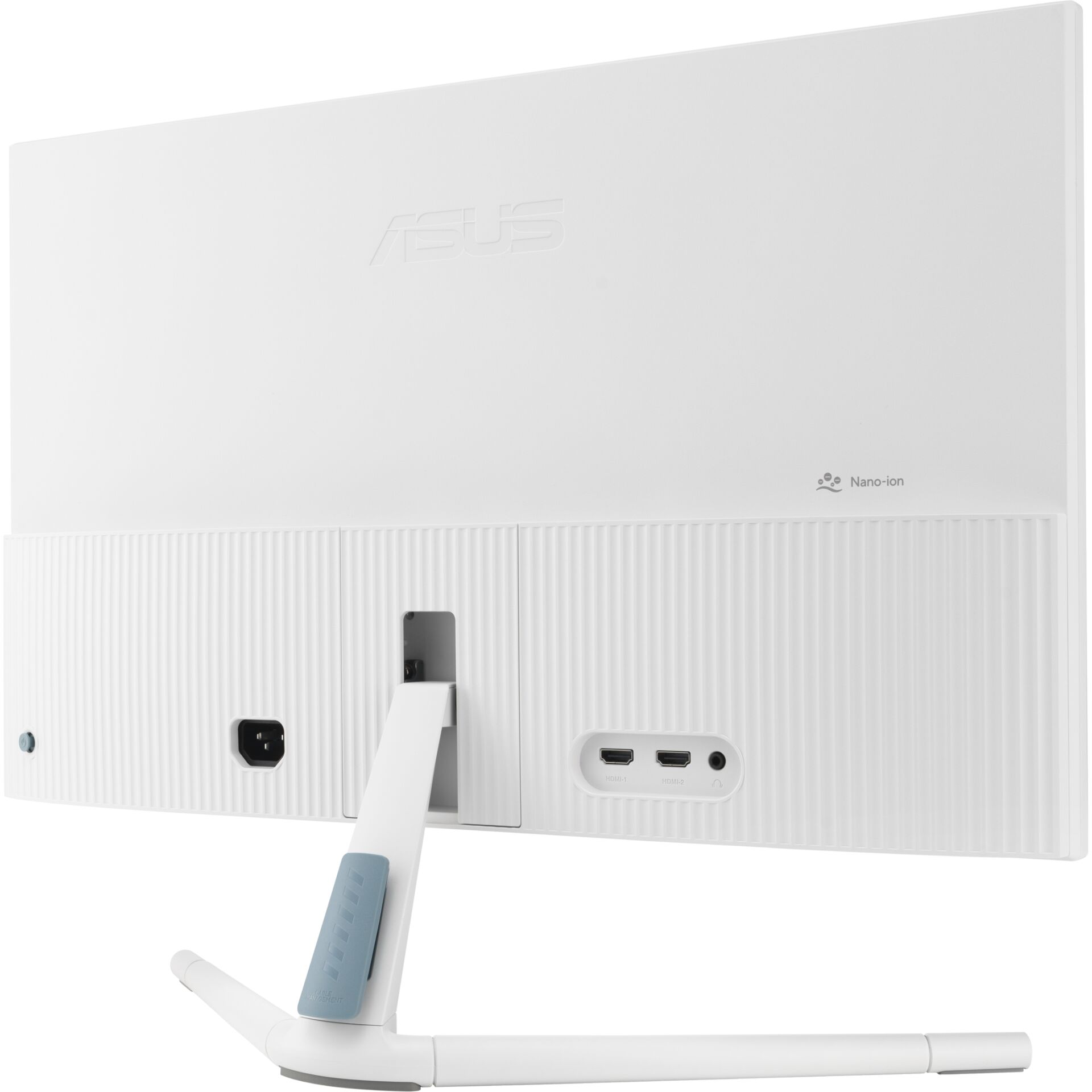 Monitor, All-in-One, Weiß, Rückseite Anschlüsse, Ständer