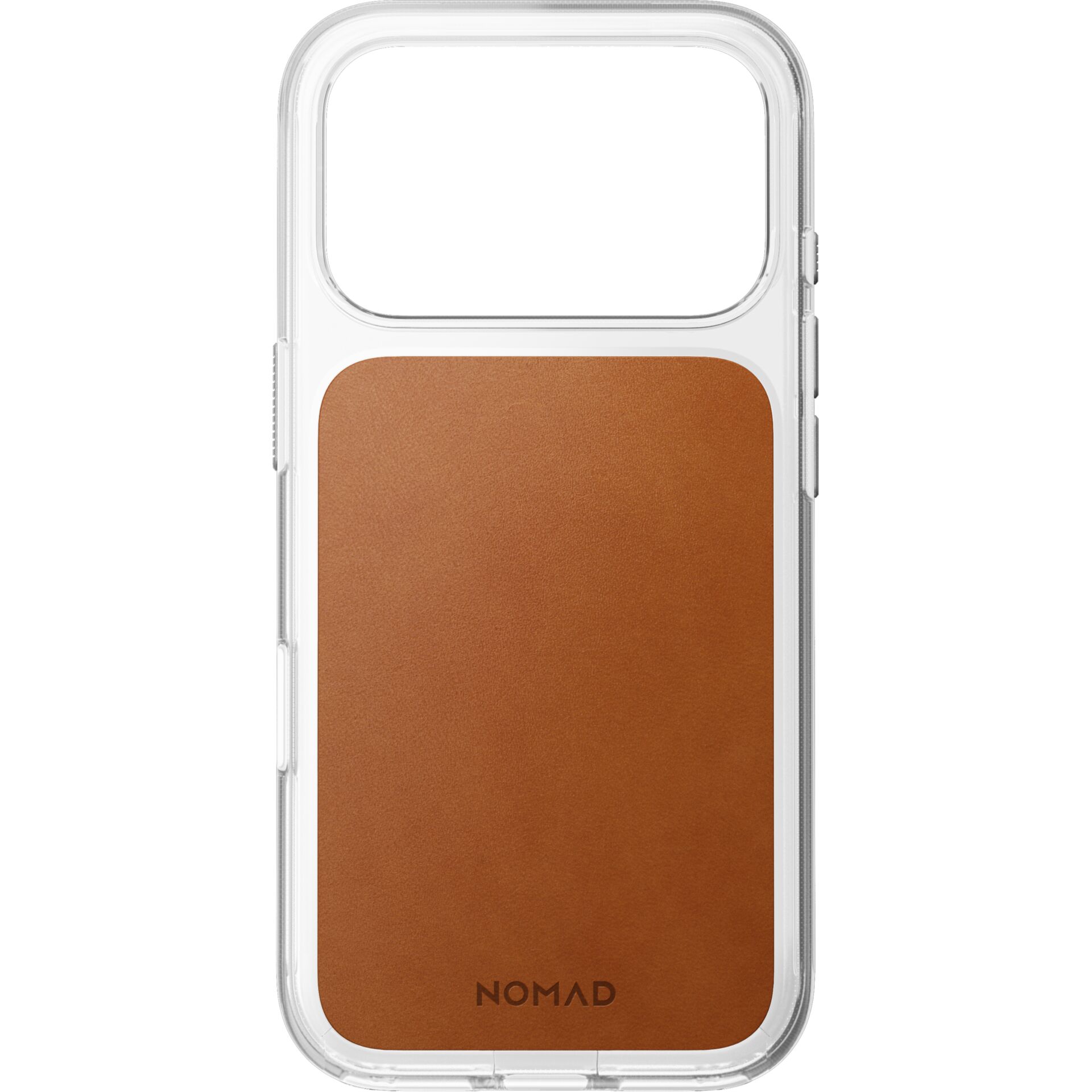 Hülle, Brieftaschen-Design, Kartenfach, Transparent, Braun