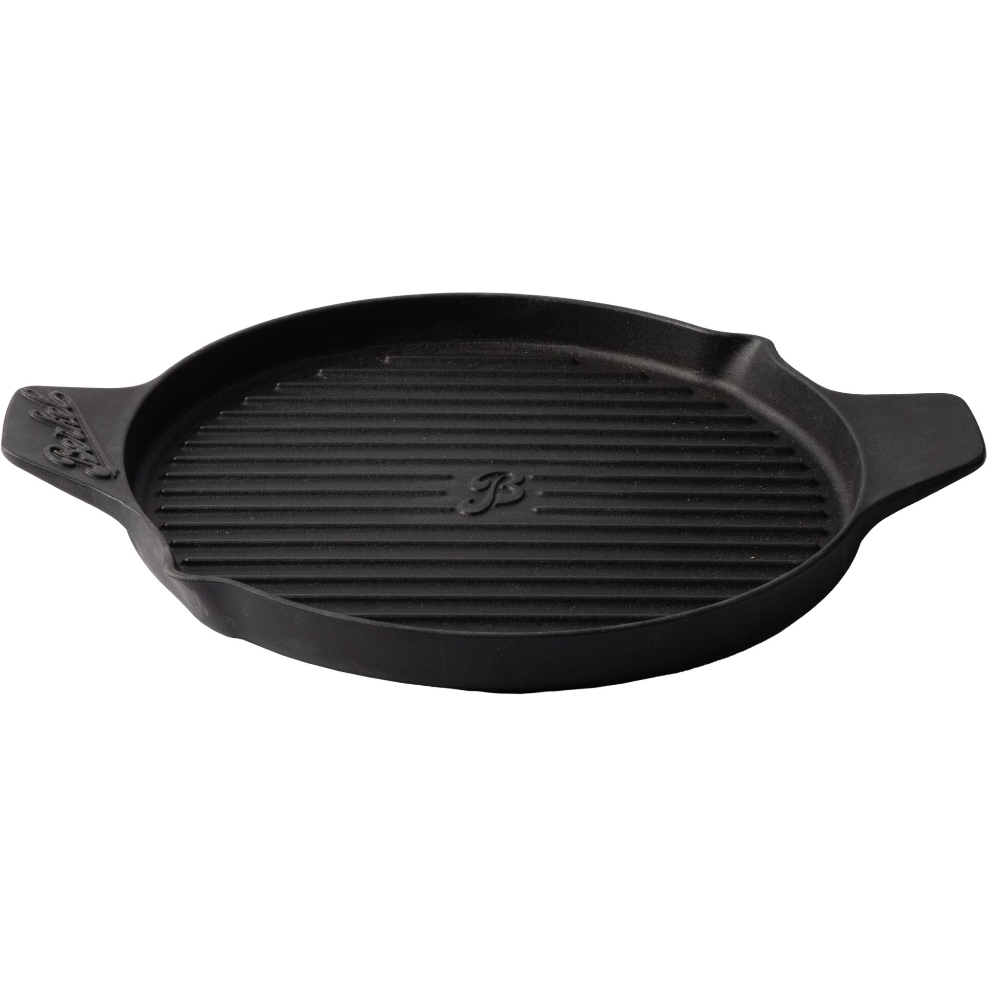 Steingrillpfanne, Gusseisen, Grillplatte, Pfannenform, Ribbed‑Grill