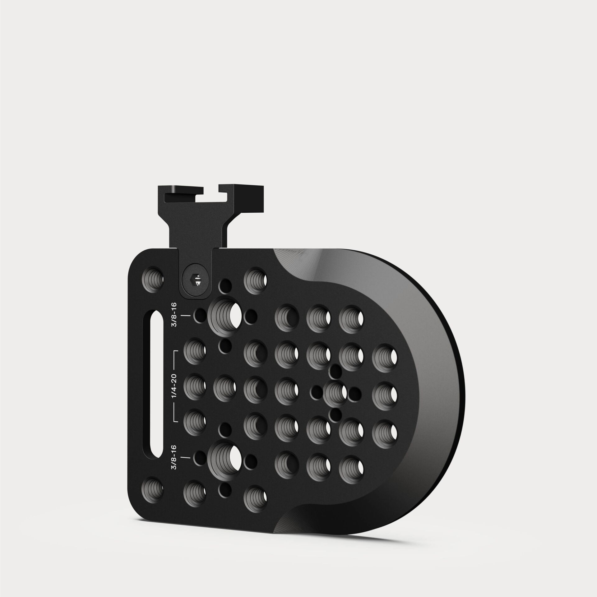 Grinder plate, Metallkomponente, Durchbrochenes Muster, Schwarz, bearbeitetes Teil