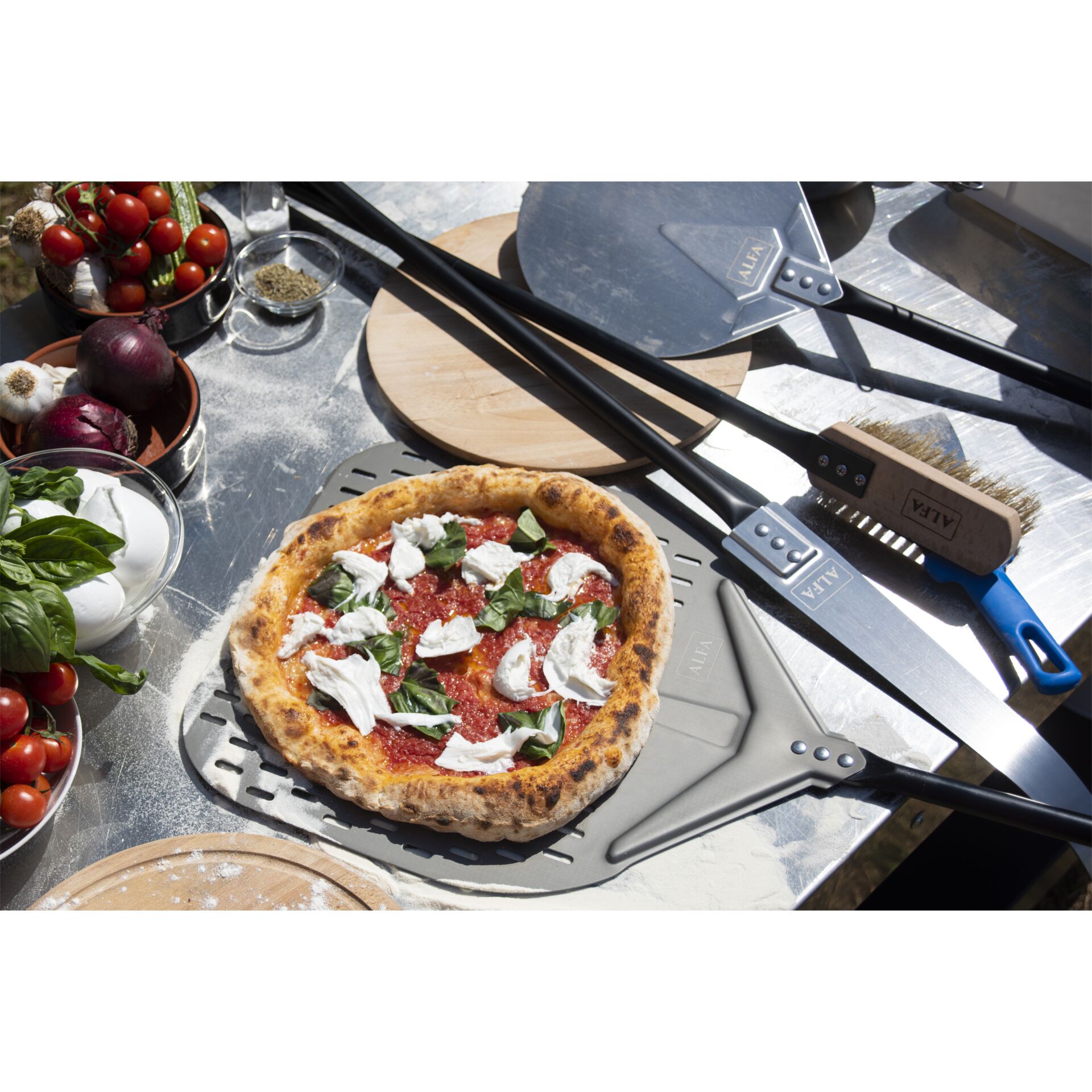 Essen, Pizza, Küchenutensil, Zangen