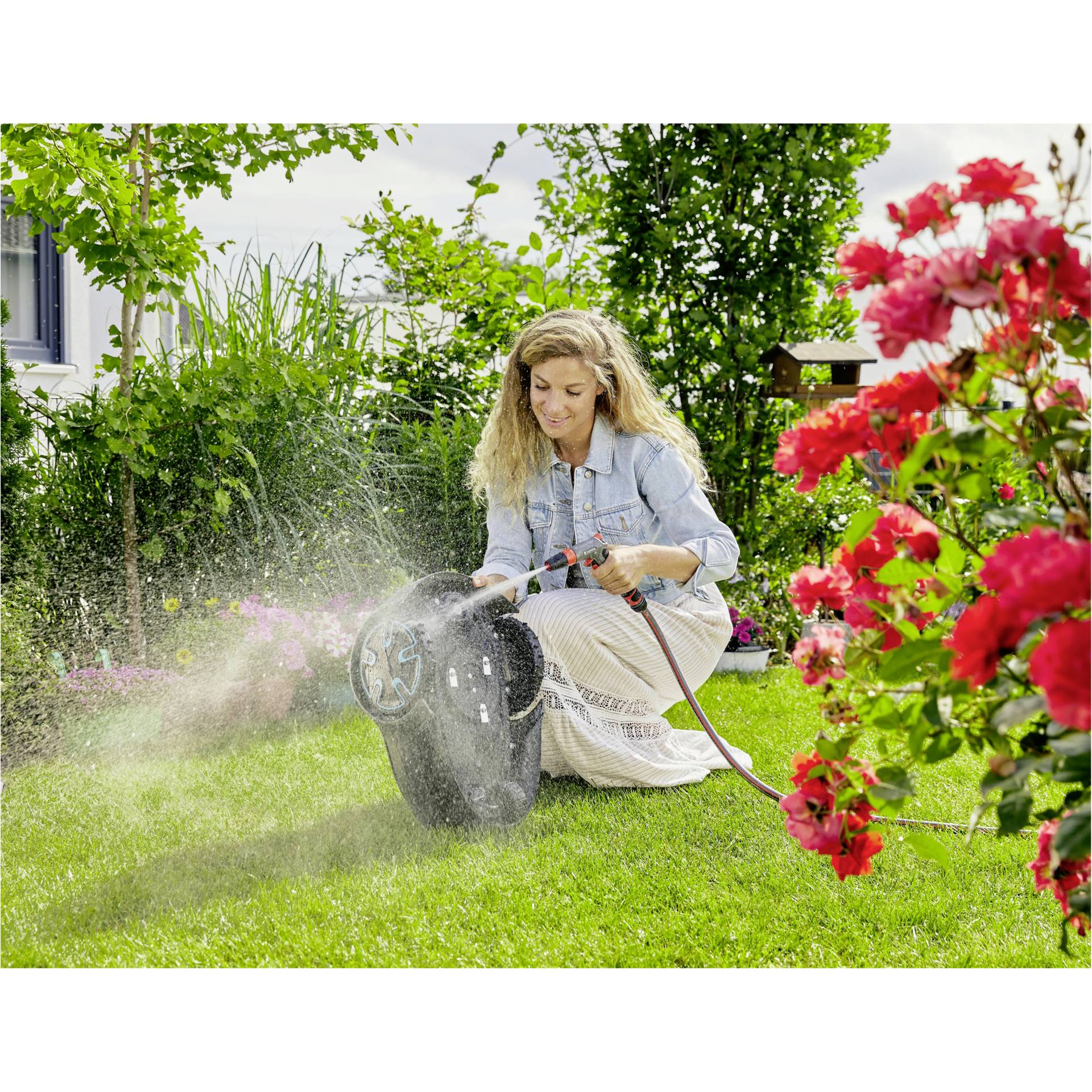 Gras, Rasen, Garten, Gartenarbeit, Sitzen