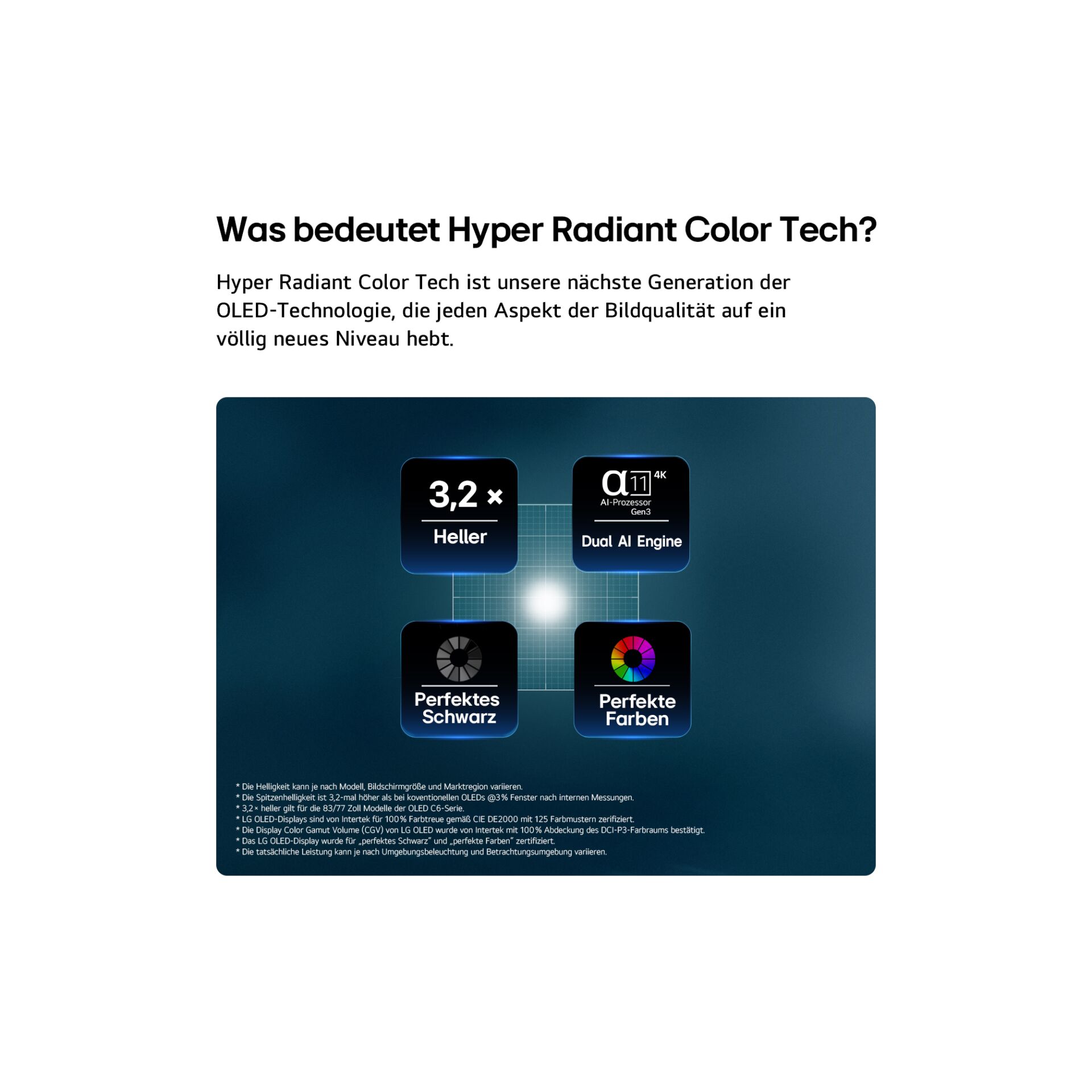 HDR, 4K, OLED, Color Control, Perfekte Tiefen