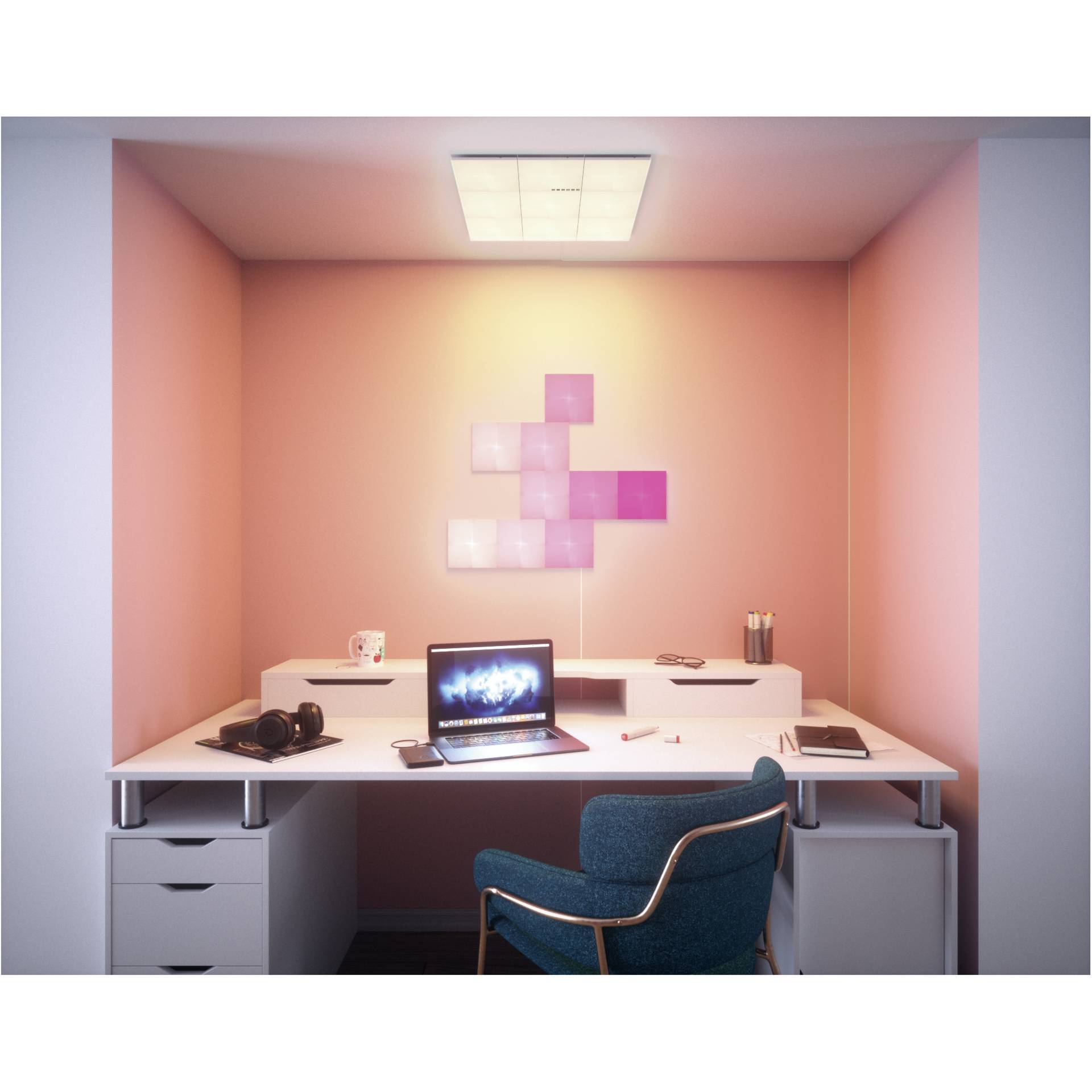 Tabelle, Schreibtisch, Computer, Stuhl, Tasse