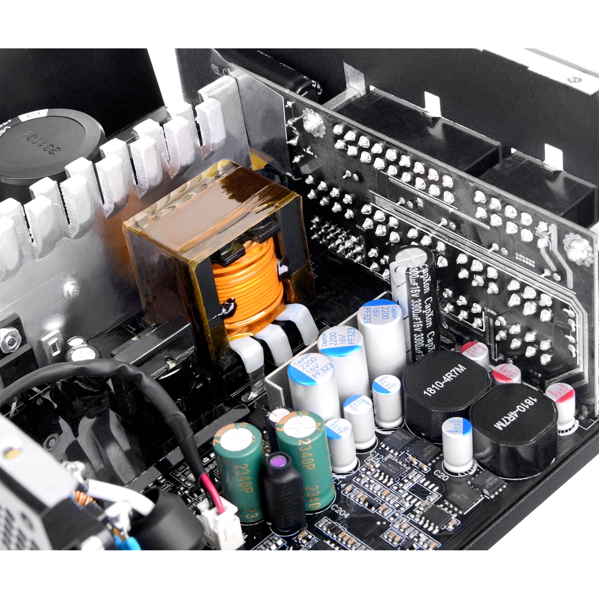 PCB, Energiespeicher, Kondensatoren, Spule, Transformer
