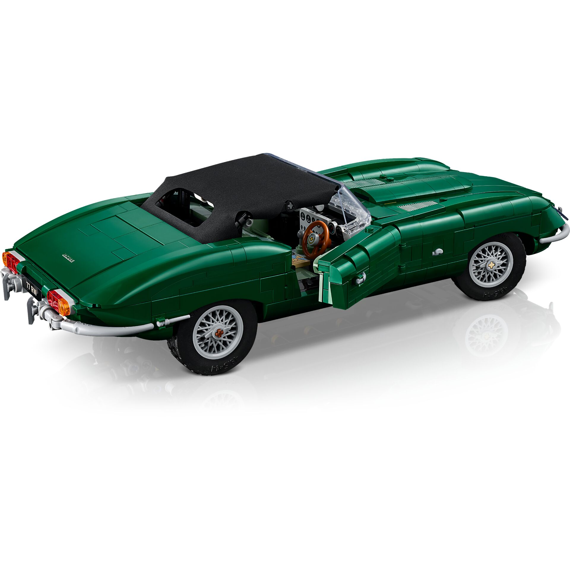 Sportwagen, Roter Cabrio, Grün, Kleinteiliges Modell, Lego