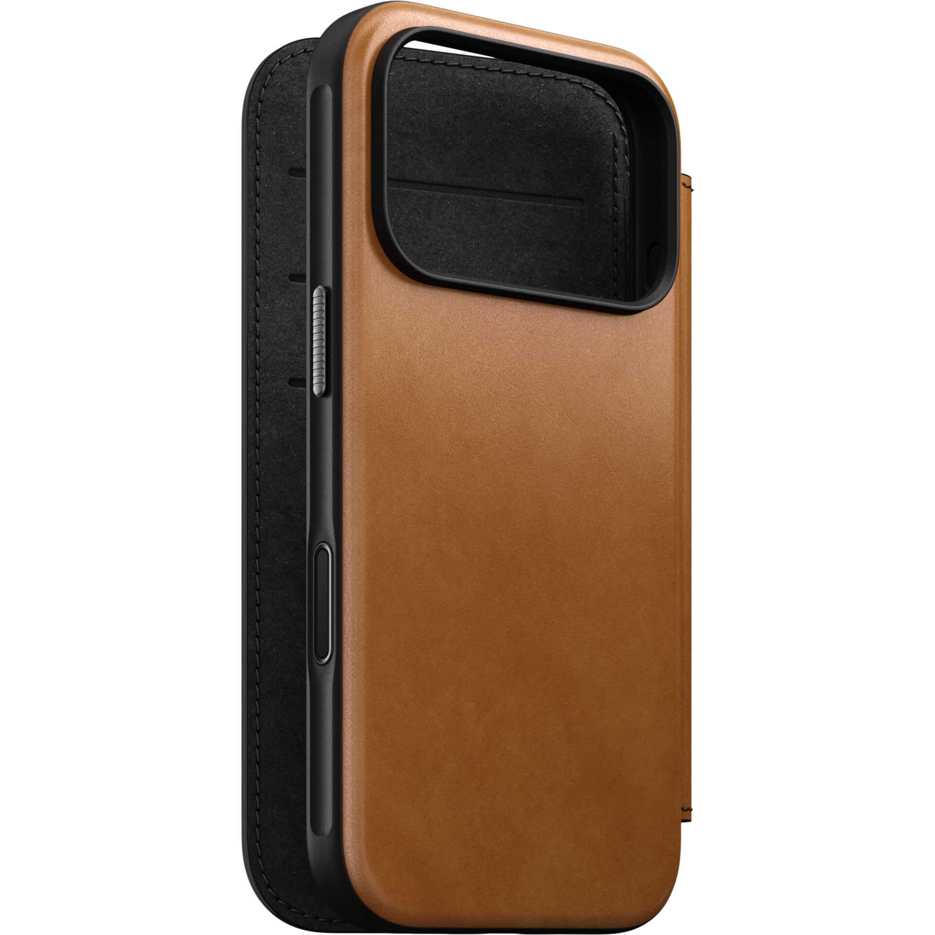 case, Telefonhülle, Leder, Braun, Kamerastil
