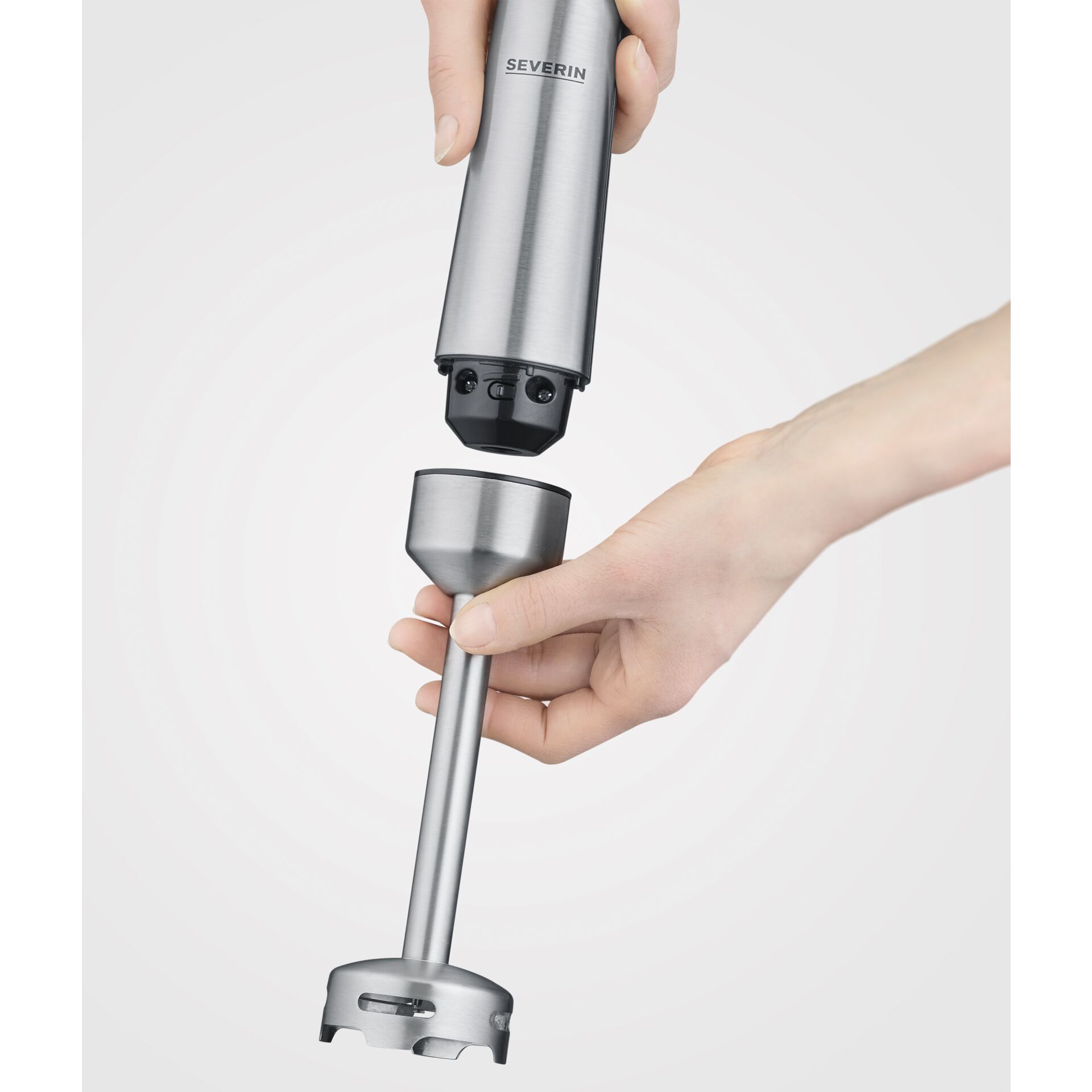 Handheld, Immersion blender, Edelstahl, Anschluss/Aufsatz, Motorgerät