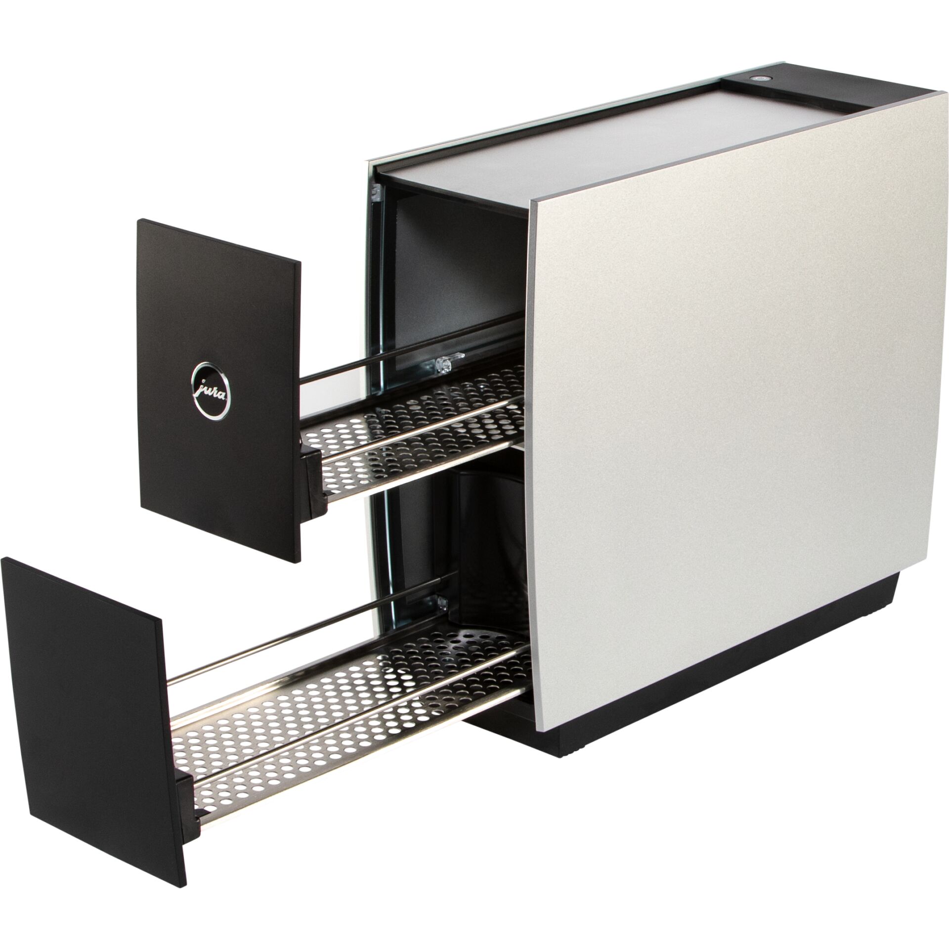 Mini grill, Dreiseitiger Ofen, Schubladensystem, Metallgitter, Kompakt