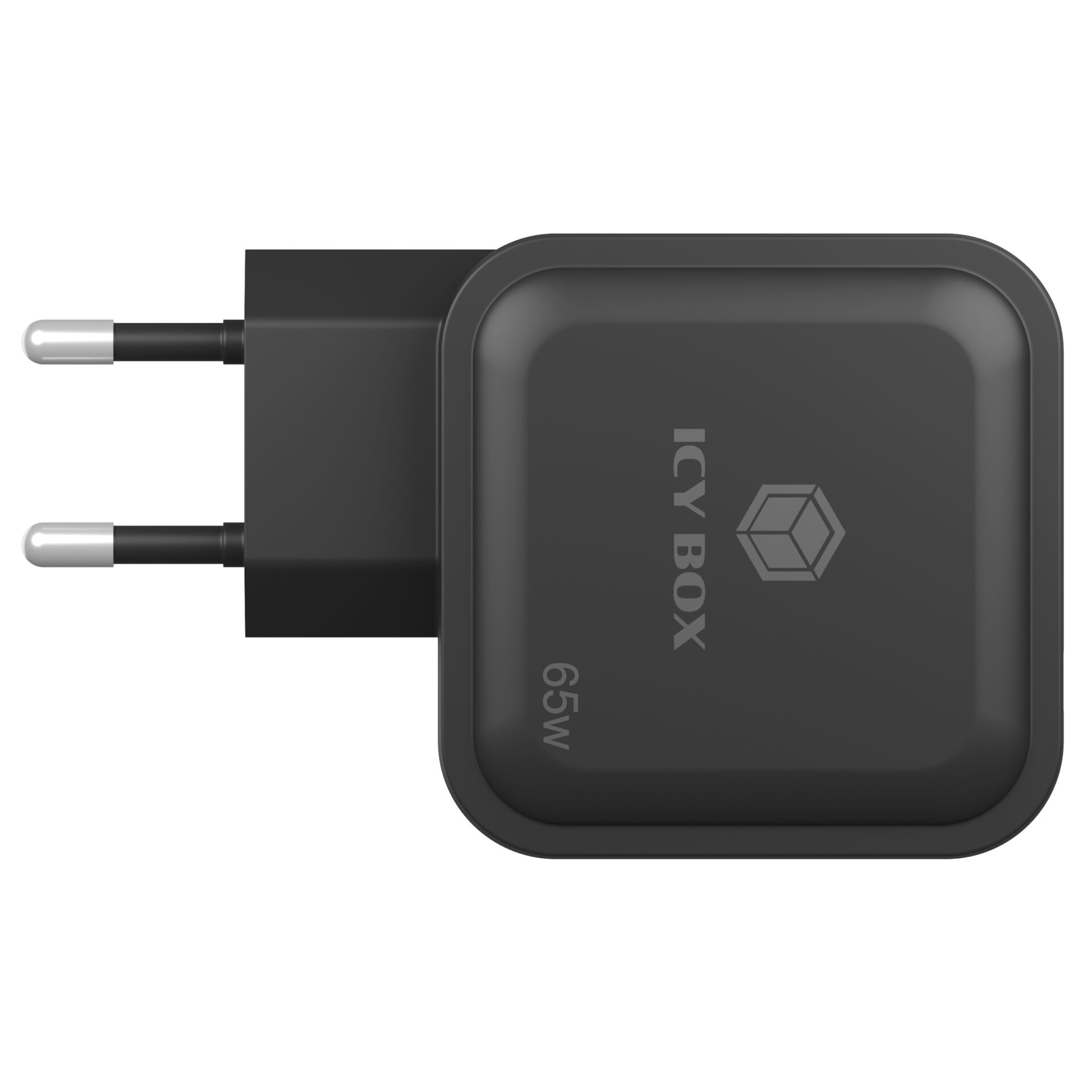USB-C Ladeadapter, Netzteil, 65W, ICY BOX, eckig