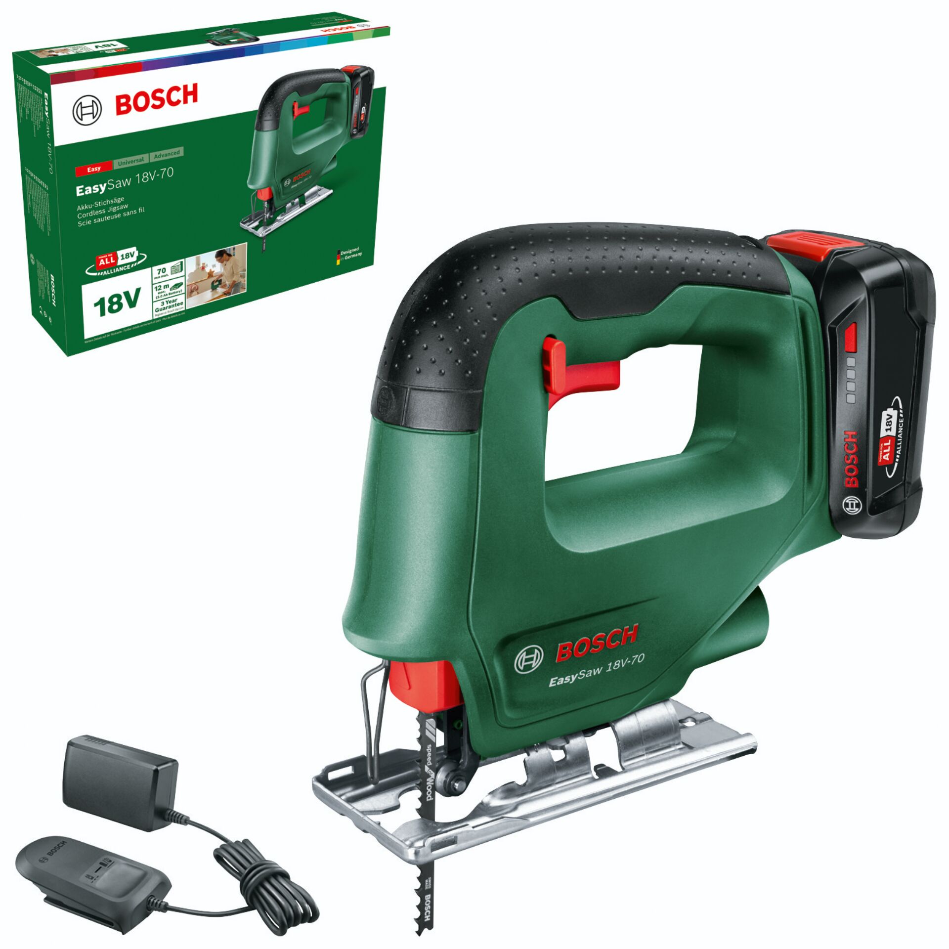 Bosch EasySaw 18V-70  Akku-Stichsäge