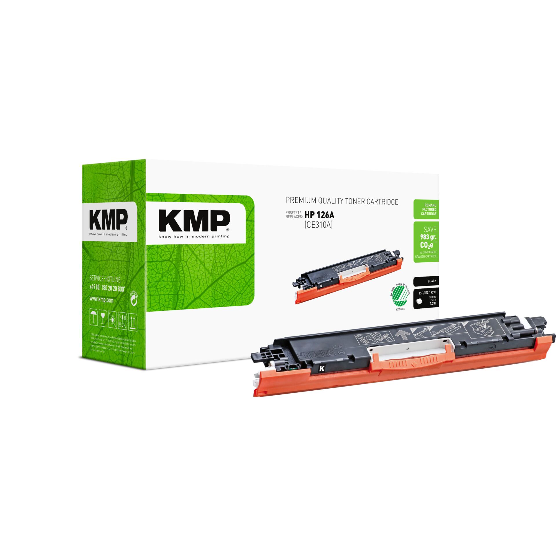 Tonerpatrone, HP 126A, Zubehör für Drucker, KMP Toner, Cartridge Box