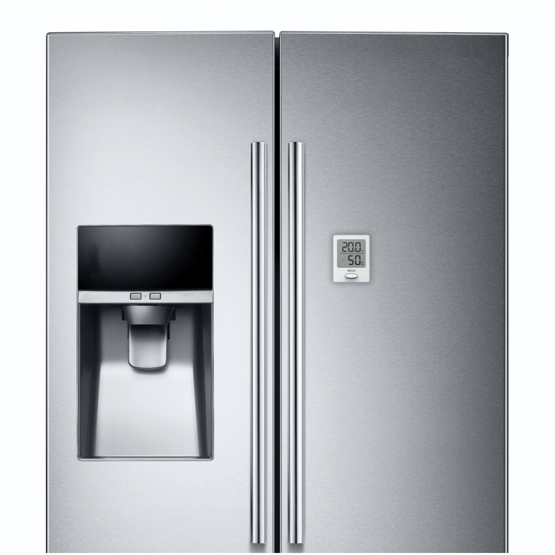 kühlgefrierkombination, edelstahl, seite/seiten, frontdisplay, wasser/gefrierfach