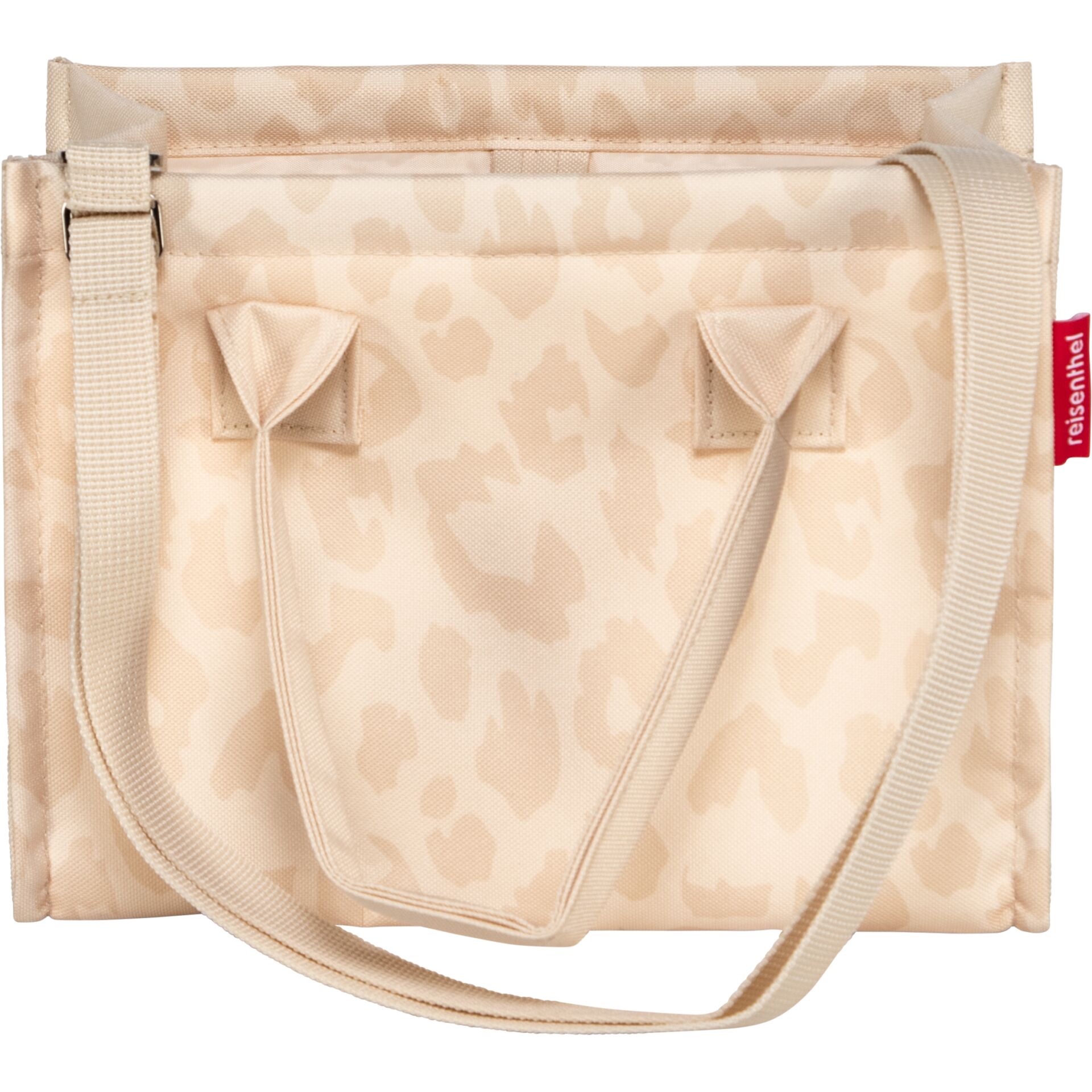  Tragetasche, beiges Leopardenmuster, Canvas, Schultertasche, Handtasche