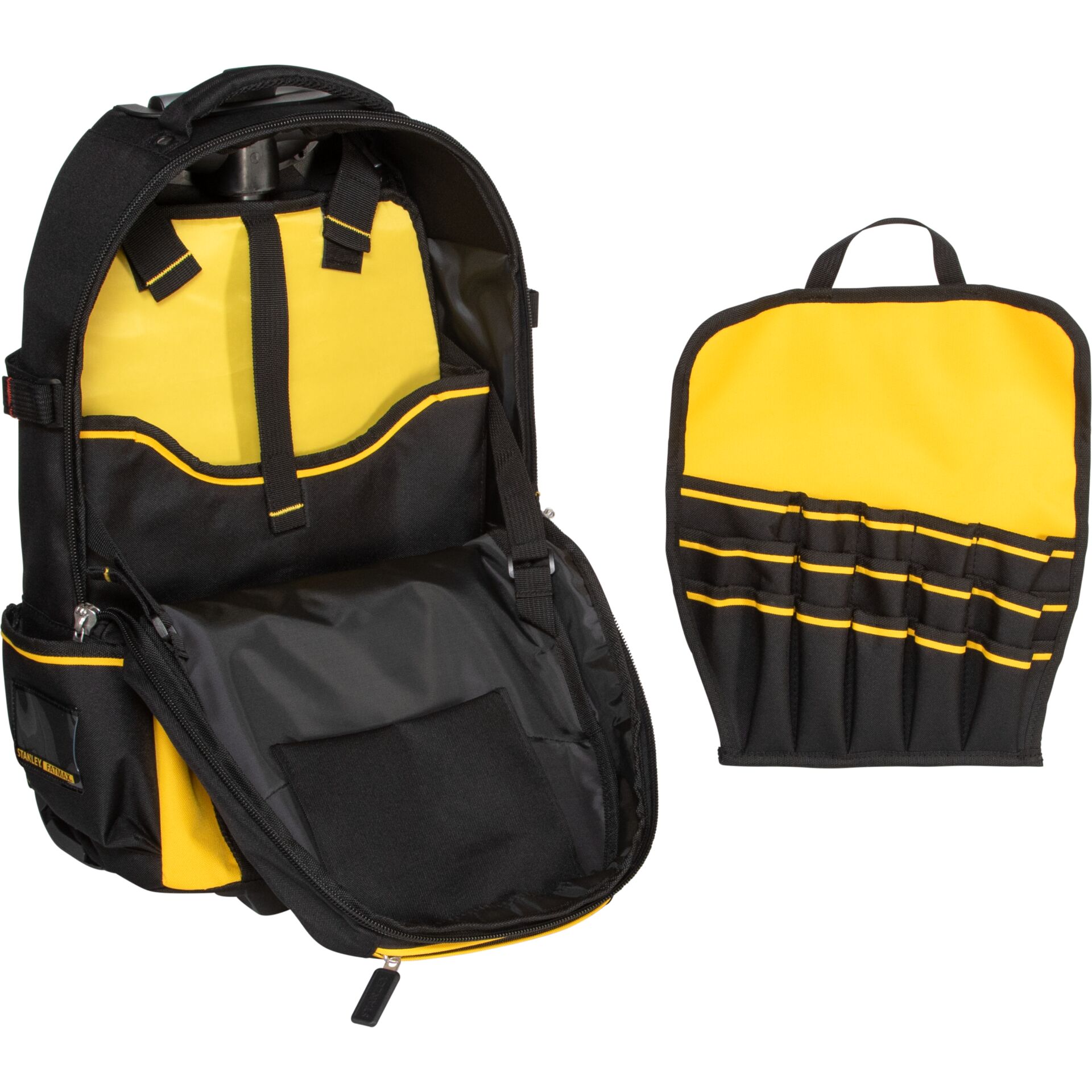 Rucksack, Werkzeugtasche, gelb schwarz, Outdoor, Taschenorganizer
