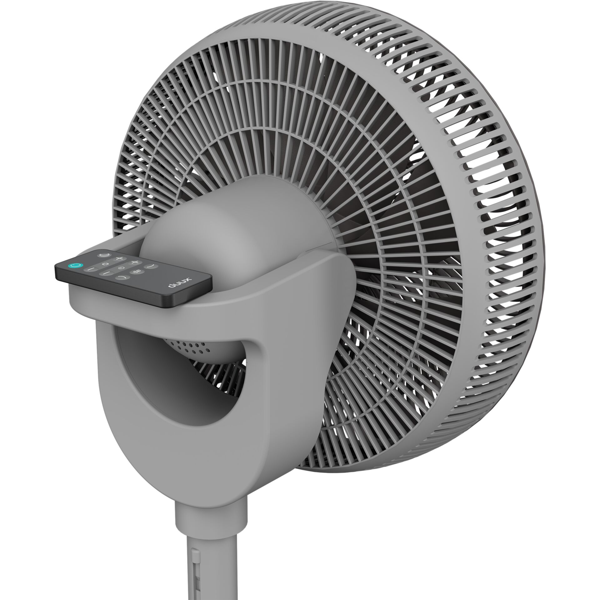 Ventilator, Standventilator, USB-Fernbedienung, Grau, verstellbar