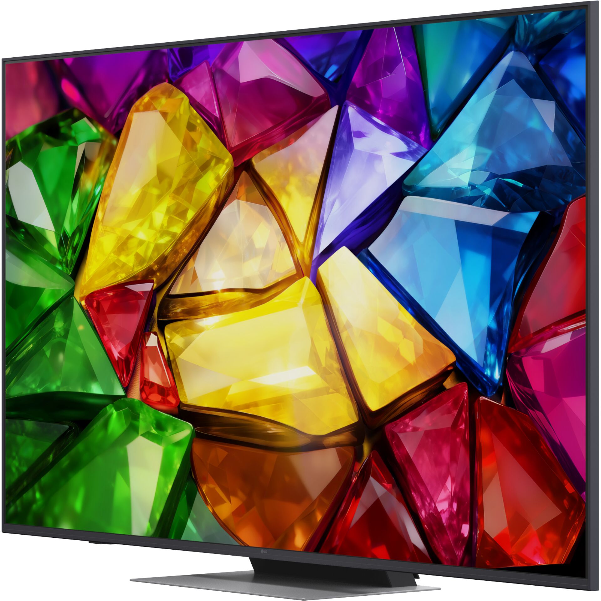TV, Flaches Display, Bunte Kristalle, Juwelier-ähnliches Muster, Breites Display