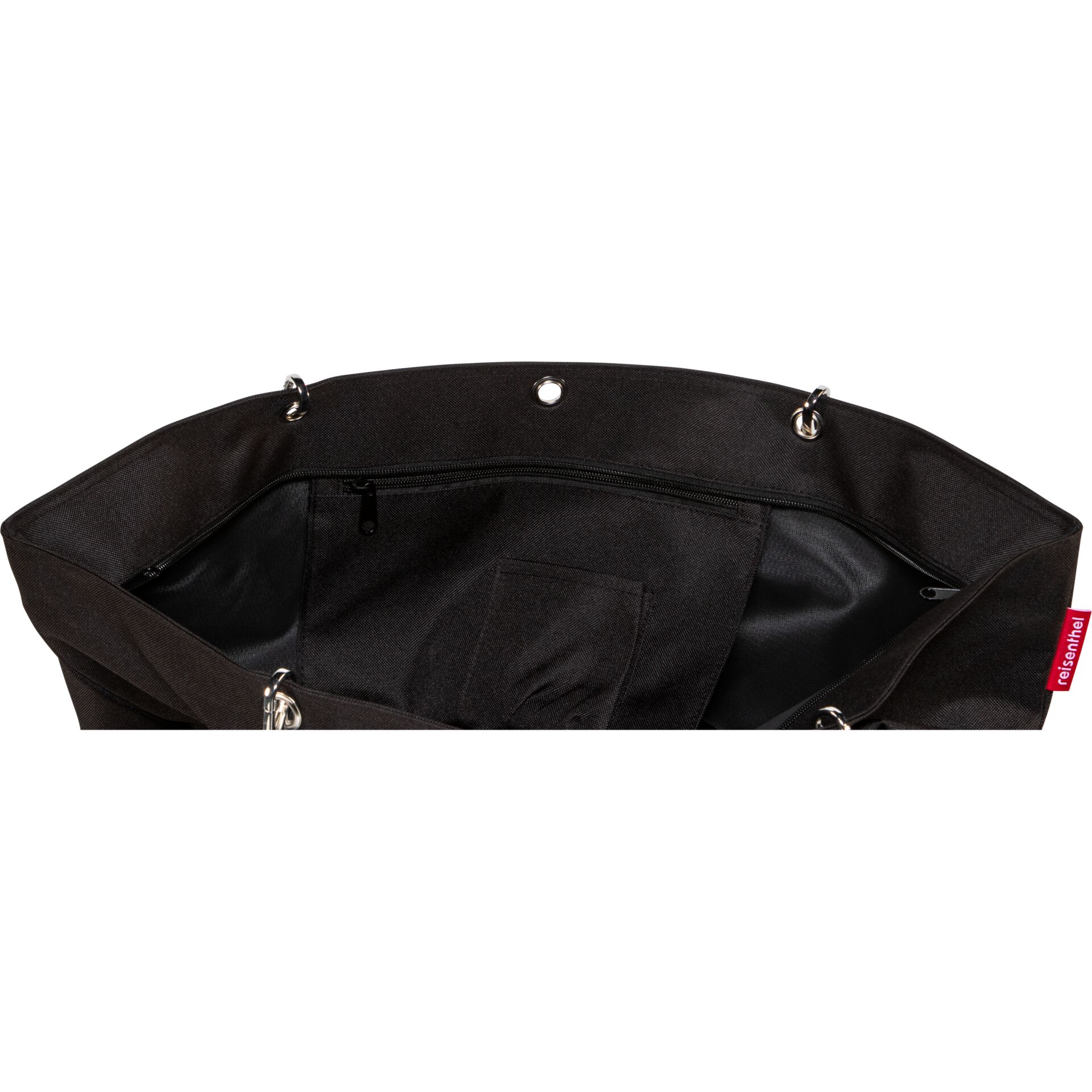 Handtasche, Tasche, Schwarz, Stoff, Reißverschluss