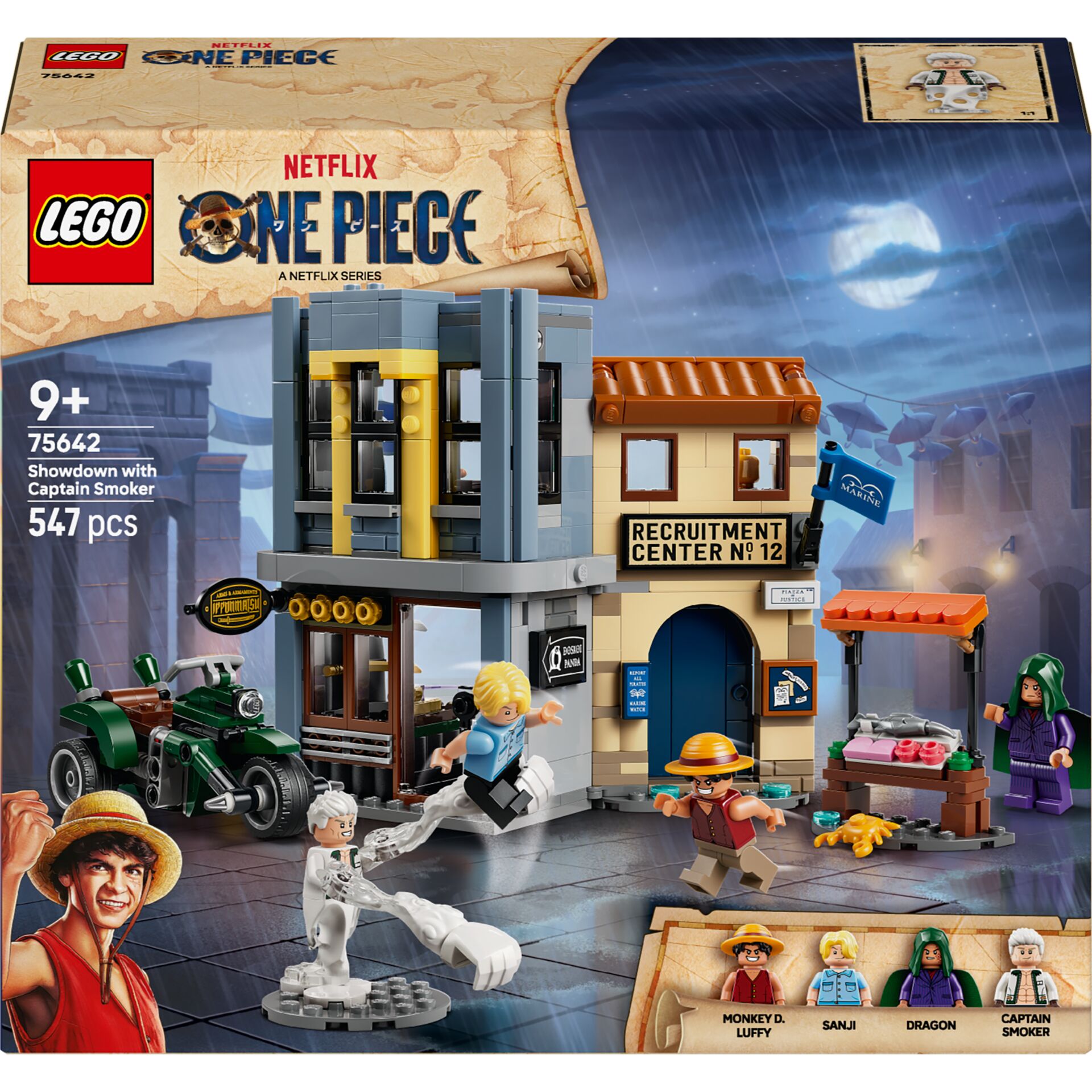 lego, one piece, set, 547 pcs, coastal town
