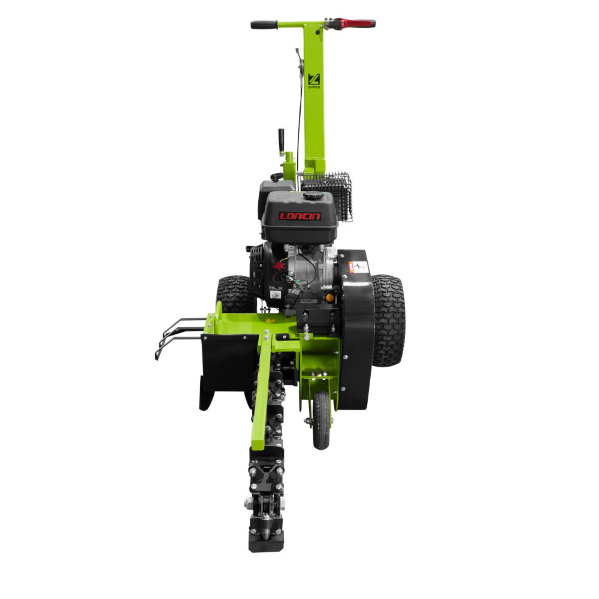Bodenfräse, Motormäher, Gleitsystem, Grüne Farbe, Reihentechnik