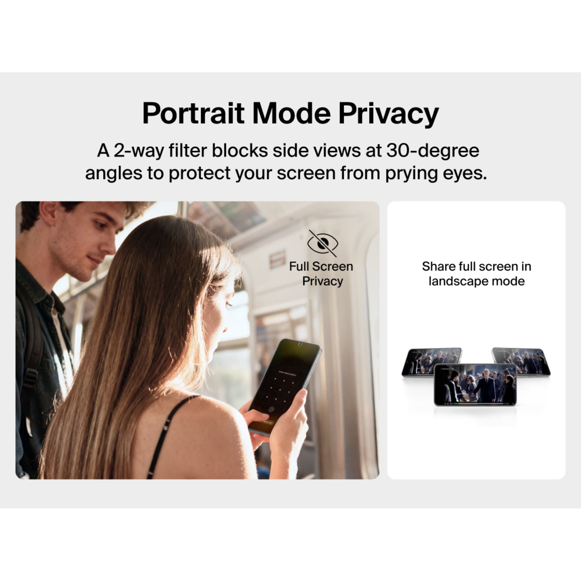 smartphone, Telefon, Privatsphäre-Display, Bildschirm, Two-way Filter