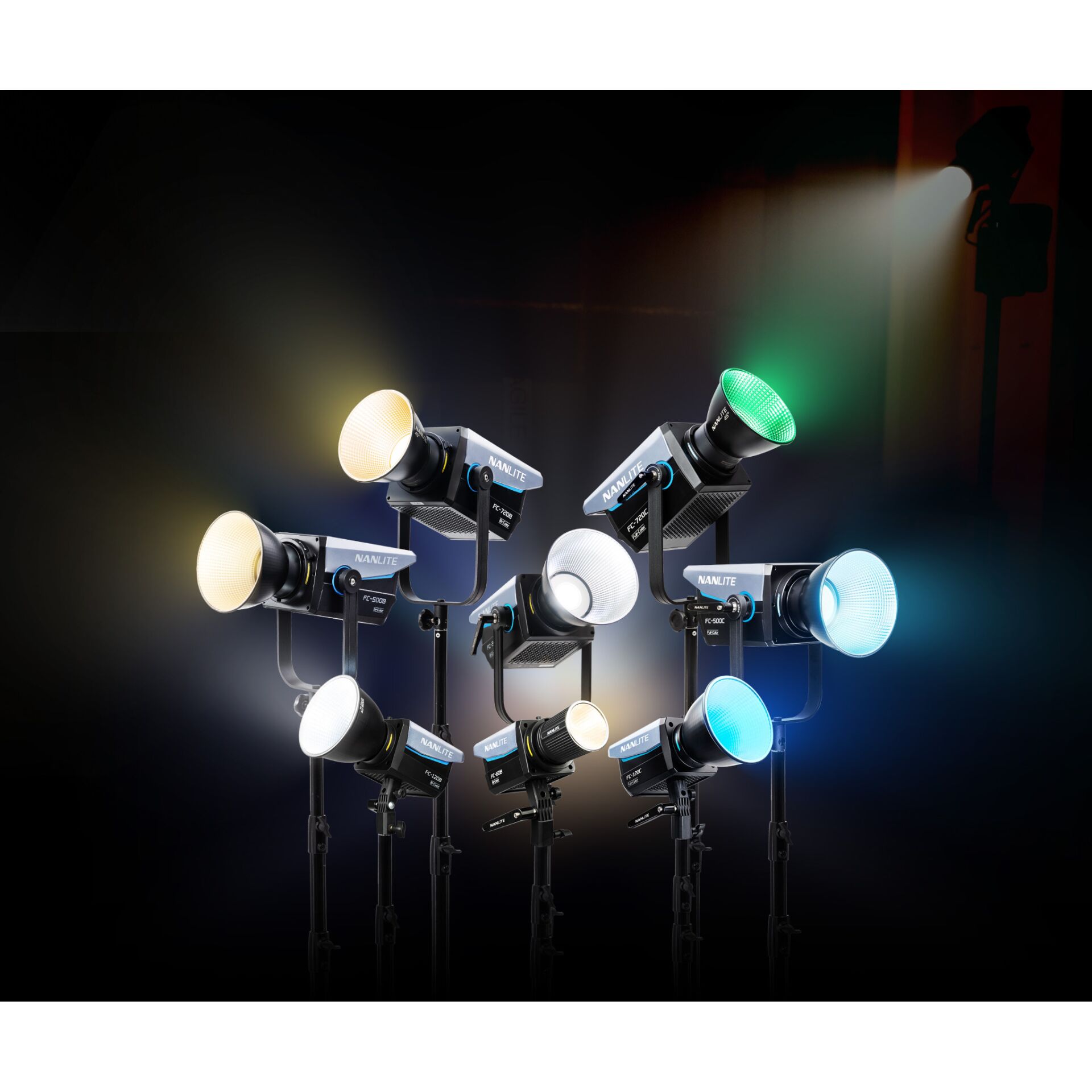 LED-Lichter, Bühnenspots, Spotlights, bunte Beleuchtung, Licht-Set