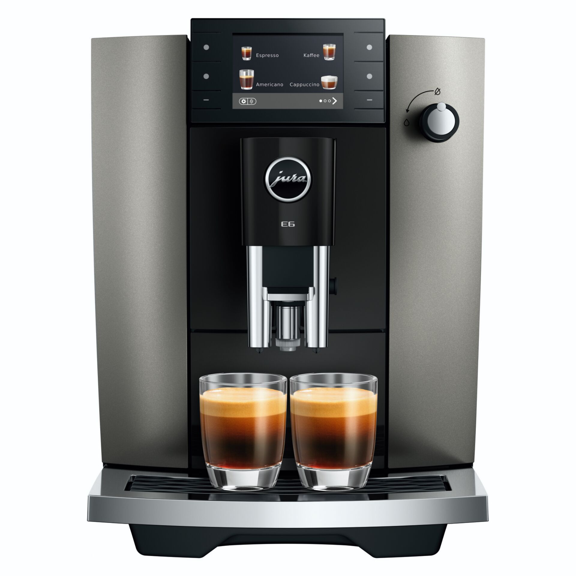 Kaffeemaschine, Espressoautomat, E6, Milchbehälter, Dual-Glas
