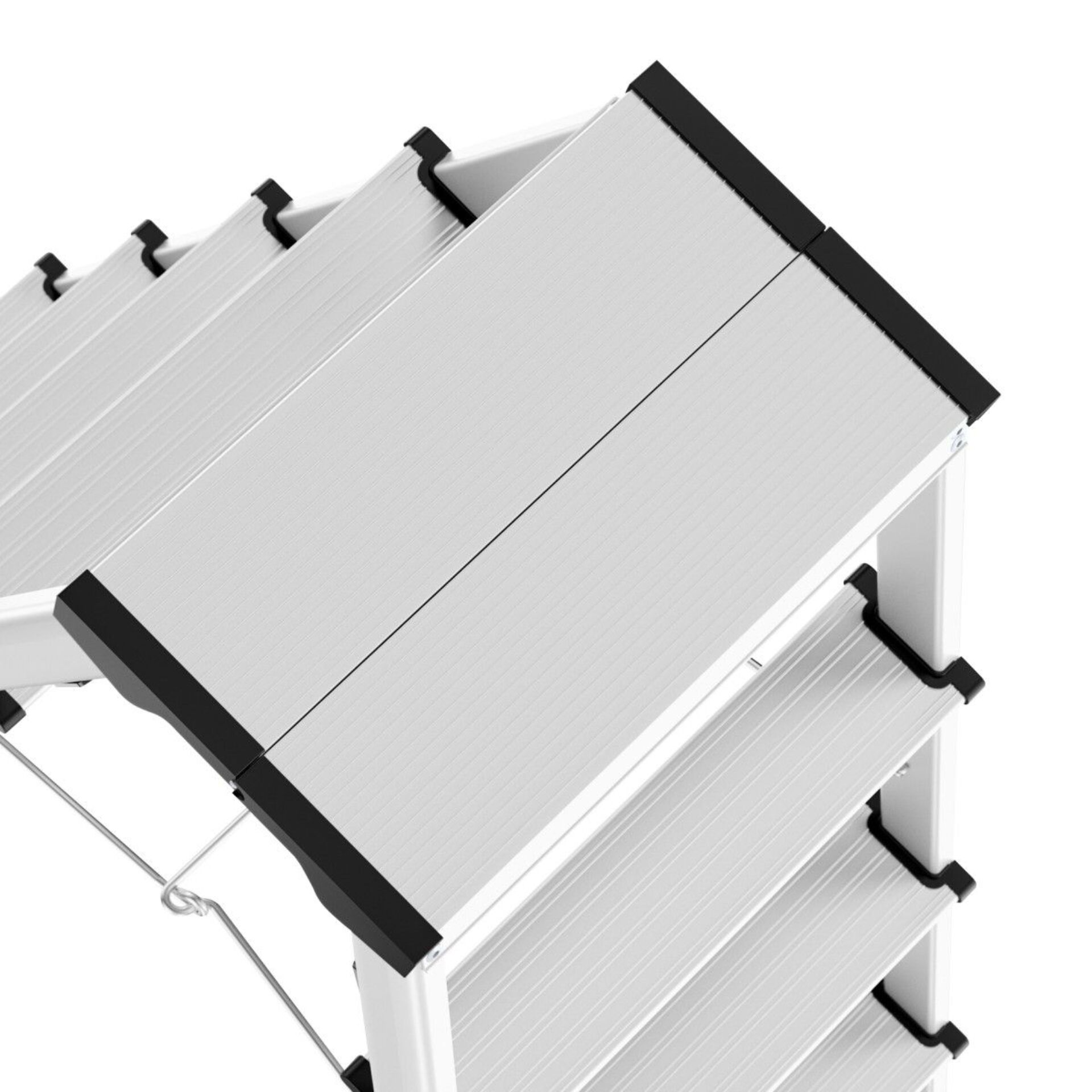 stufenstufen, aluminiumstufen, leiternstufen, silbermetall, rutschfeste stufen