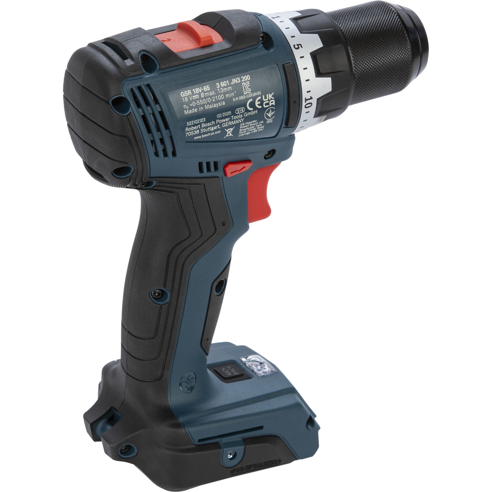 Bohrmaschine, Akkuschrauber, Kopf mit Einstellrädchen, Kompakt-Design, Drehmoment