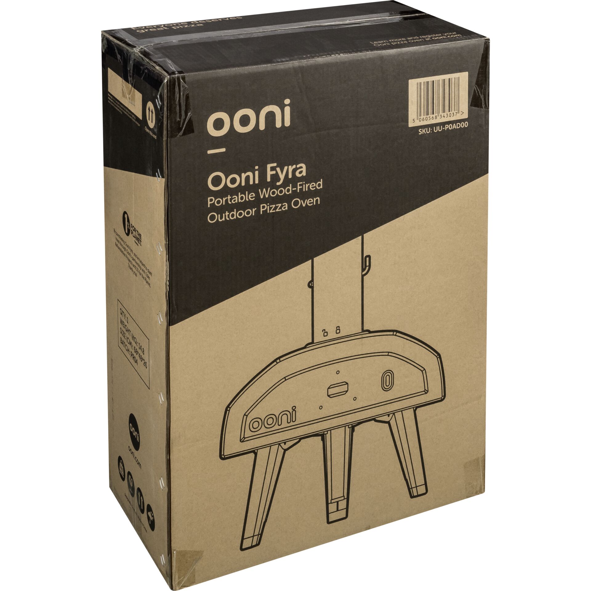 Ooni Fyra UU-P0AD00 Outdoor-Pizzaofen Kiste, Karton