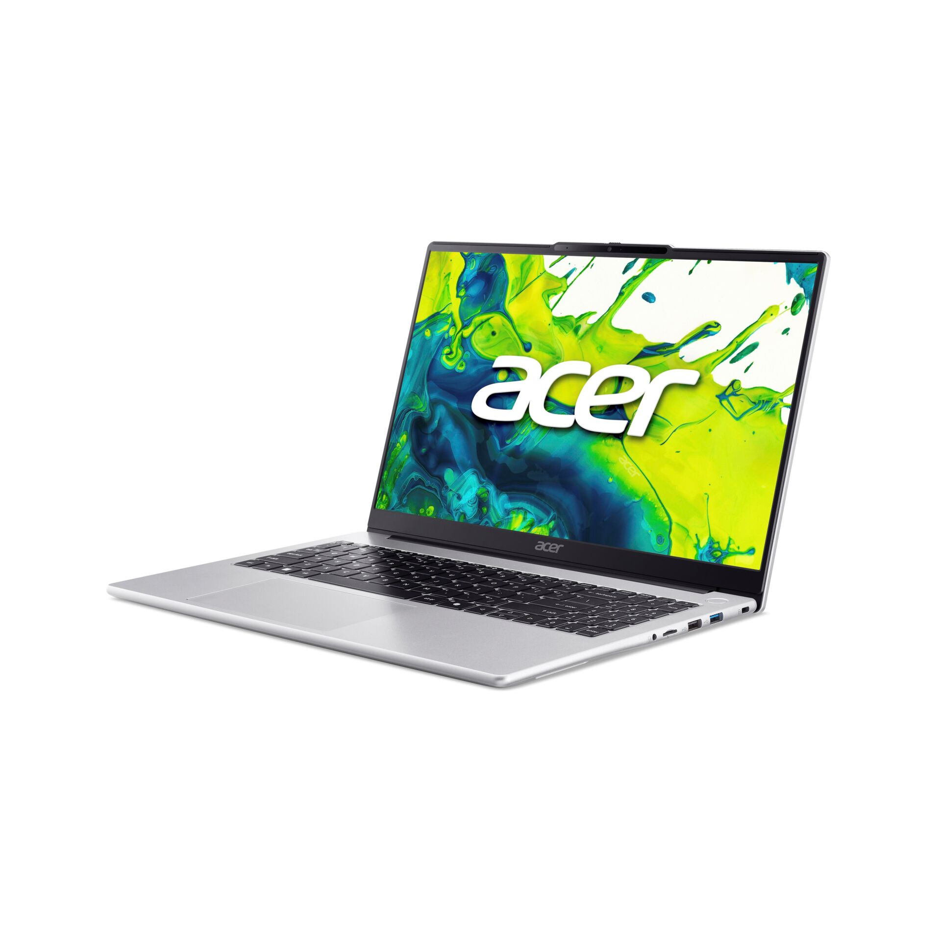 laptop, silber, display, portabel, acer-logo sichtbar?