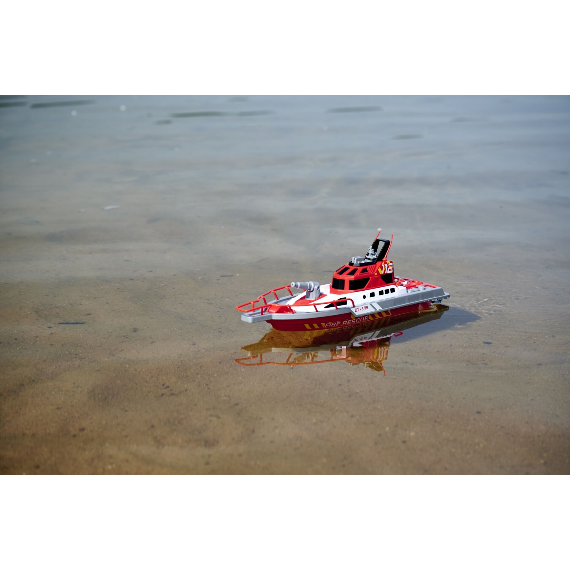 Rettungsboot, Spielzeug, Miniaturboot, Rotweiß, Wasser