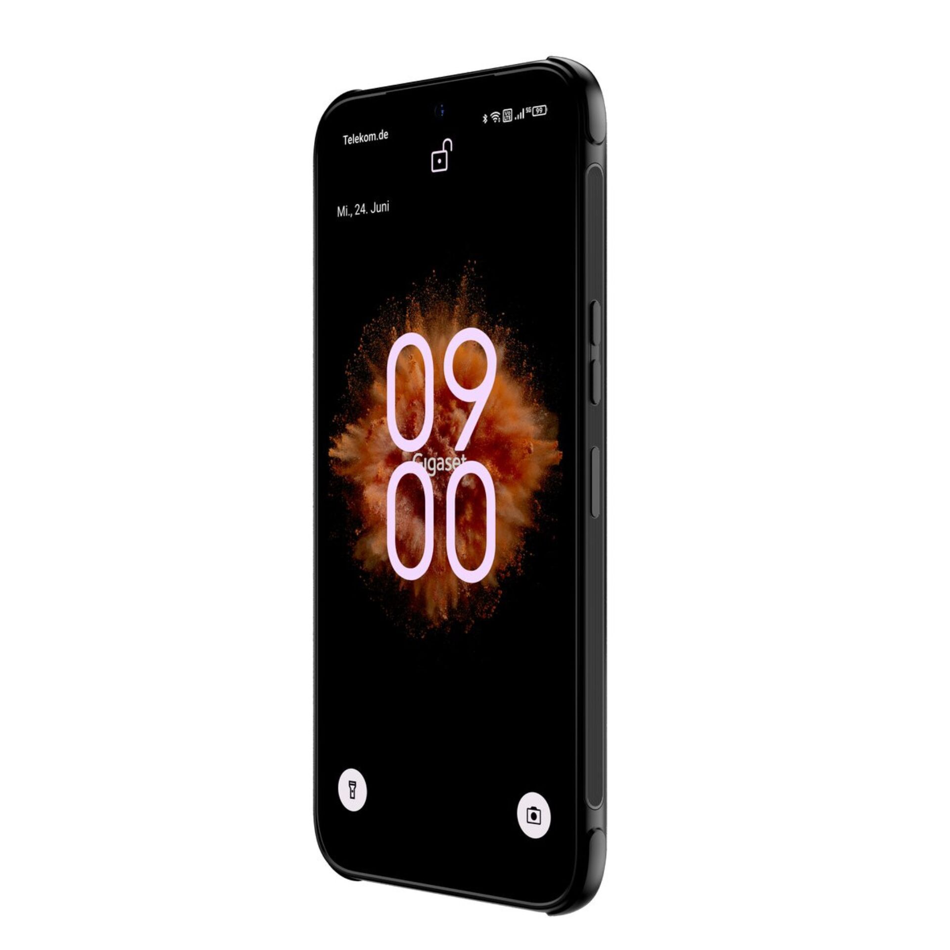 Smartphone, Schwarz, Touchscreen, Doppelkamera, Abgerundete Kante
