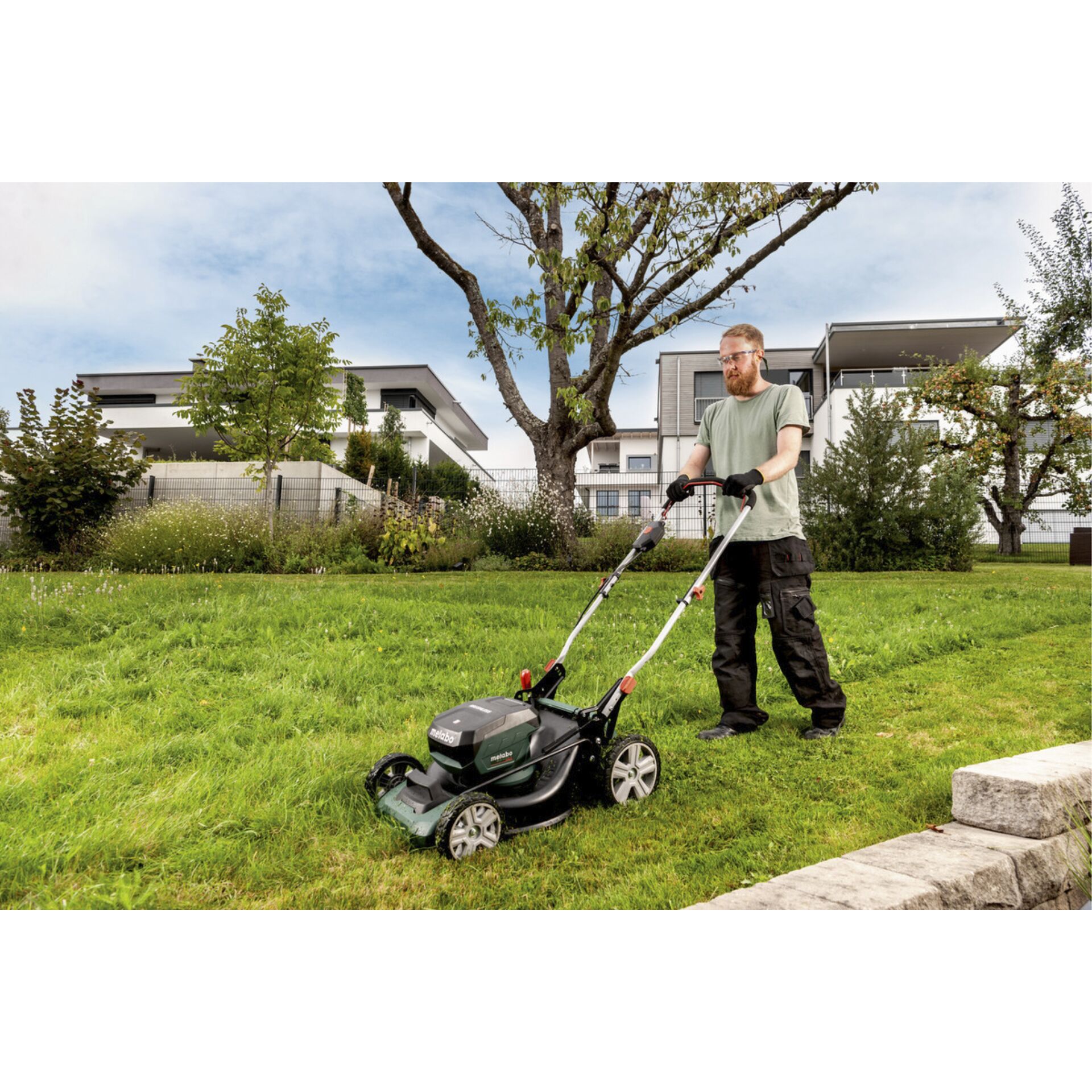 Gras, Rasen, Gerät, Rasenmäher, Rasen mähen