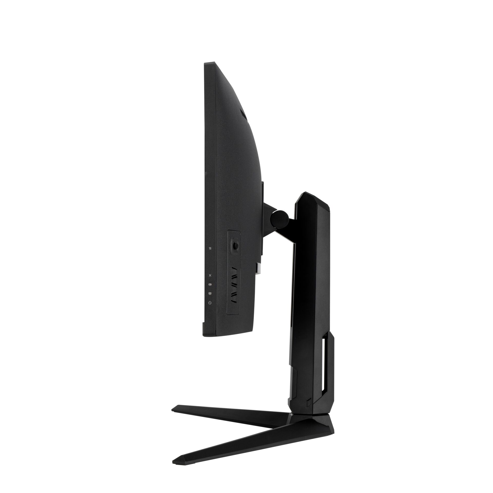  Monitor, schwarz, verstellbarer ständer, Flachbildschirm, verbindungsanschlüsse