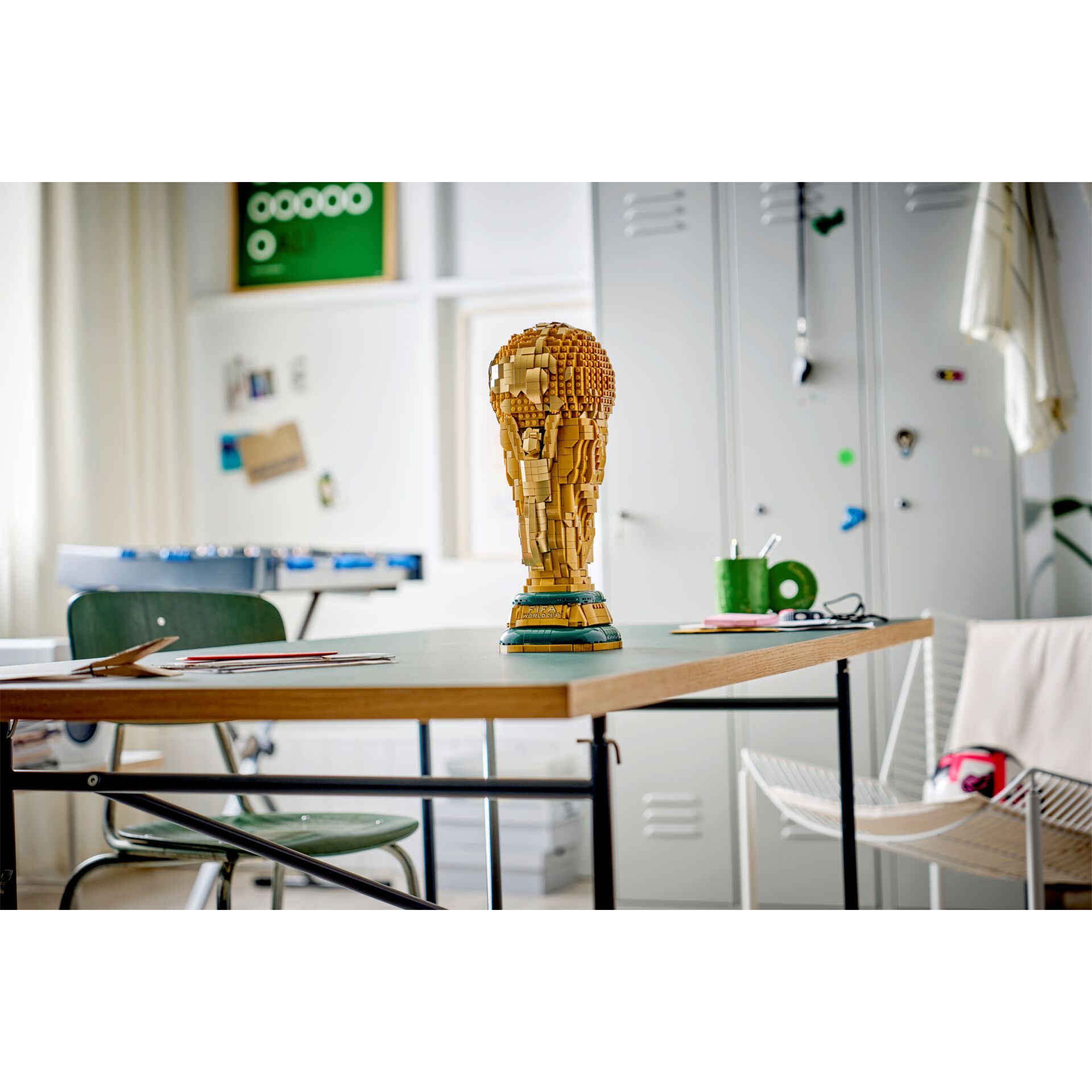 holzmodell, skulptur, tisch, büro, kunstobjekt