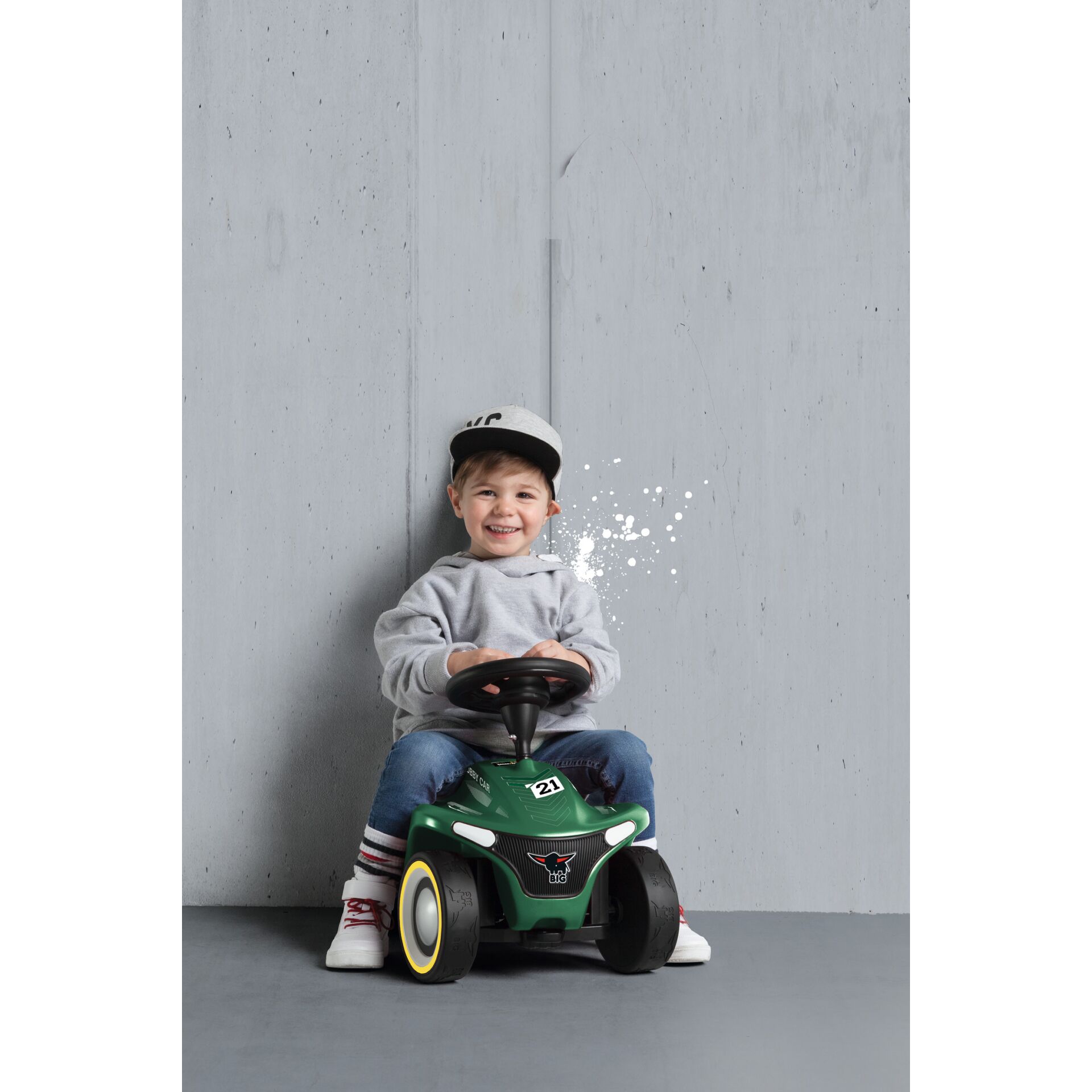 Kinderwagen, Spielzeugauto, Grau, Grün, Hochstapler