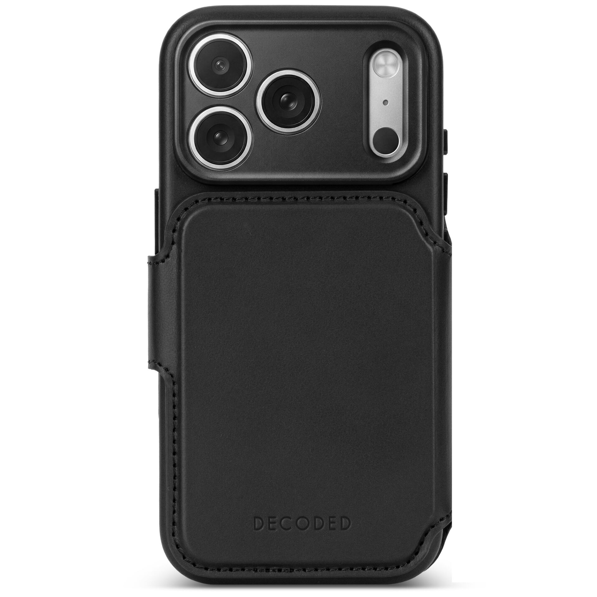 phone case, back cover, magnetic pocket, leder, schwarz