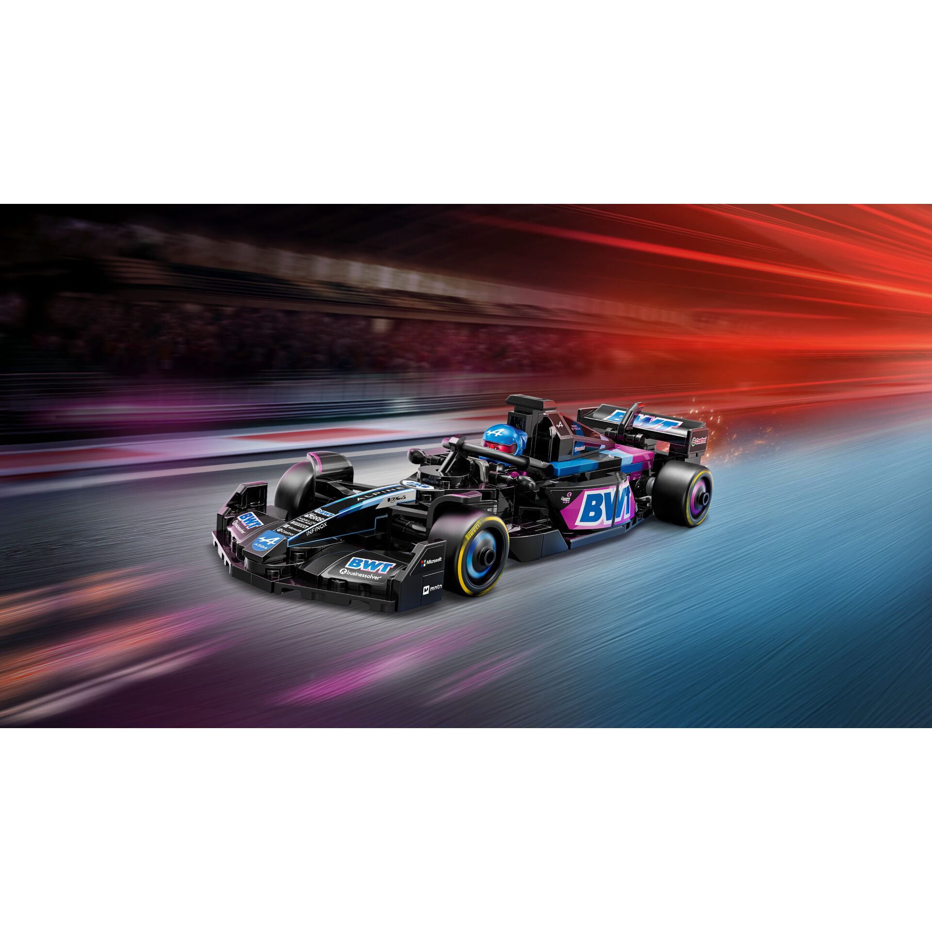 Formel 1 Auto,  Rennwagen, Offiziell Racer, BWT Farben, Karbon-Karosserie